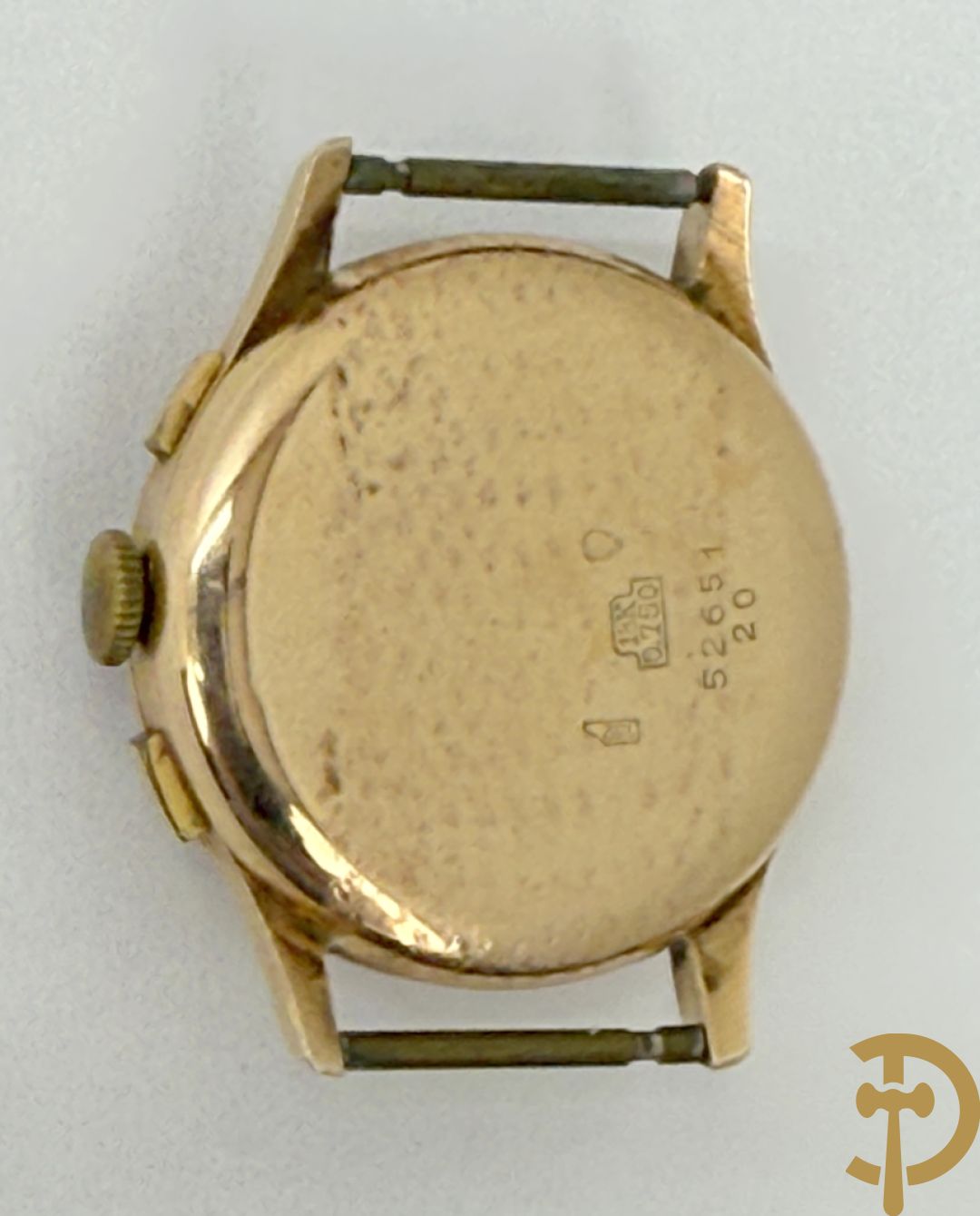 Vintage herenuurwerk Chronographe Suisse met gouden kast, jaren 