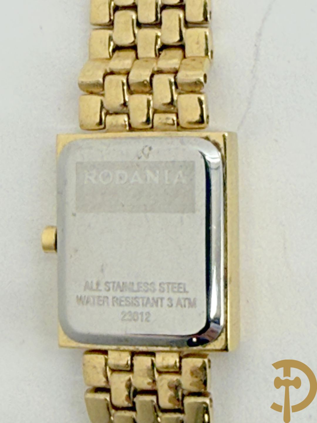 Drie dameshorloges met vergulde armband Rodania + herenuurwerk Rodania