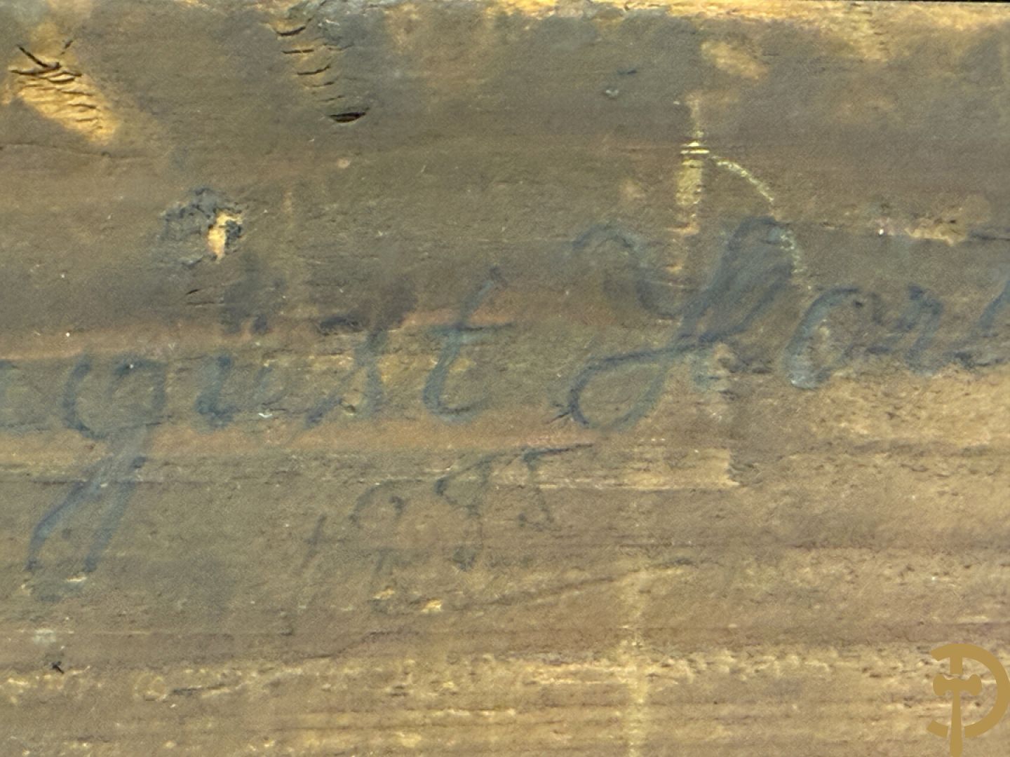 A.H. 1885 gemonogrammeerd rechts onder (August Hörter) 