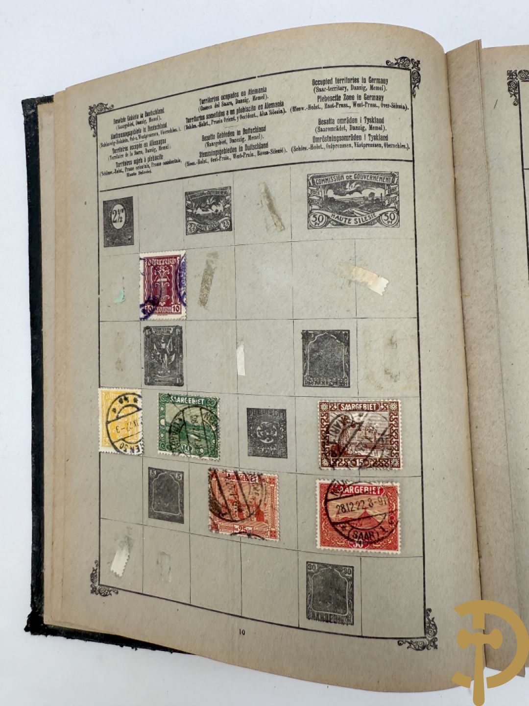 10 postzegelalbums van o.a. Duitsland, Congo, België, ... - Heel divers met veel zeldzame zegels