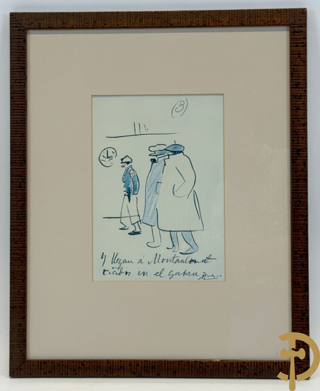 PICASSO (naar) Vijf ludieke prenten met personages - seriegrafieën