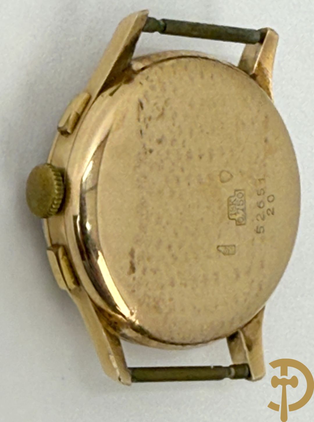 Vintage herenuurwerk Chronographe Suisse met gouden kast, jaren 
