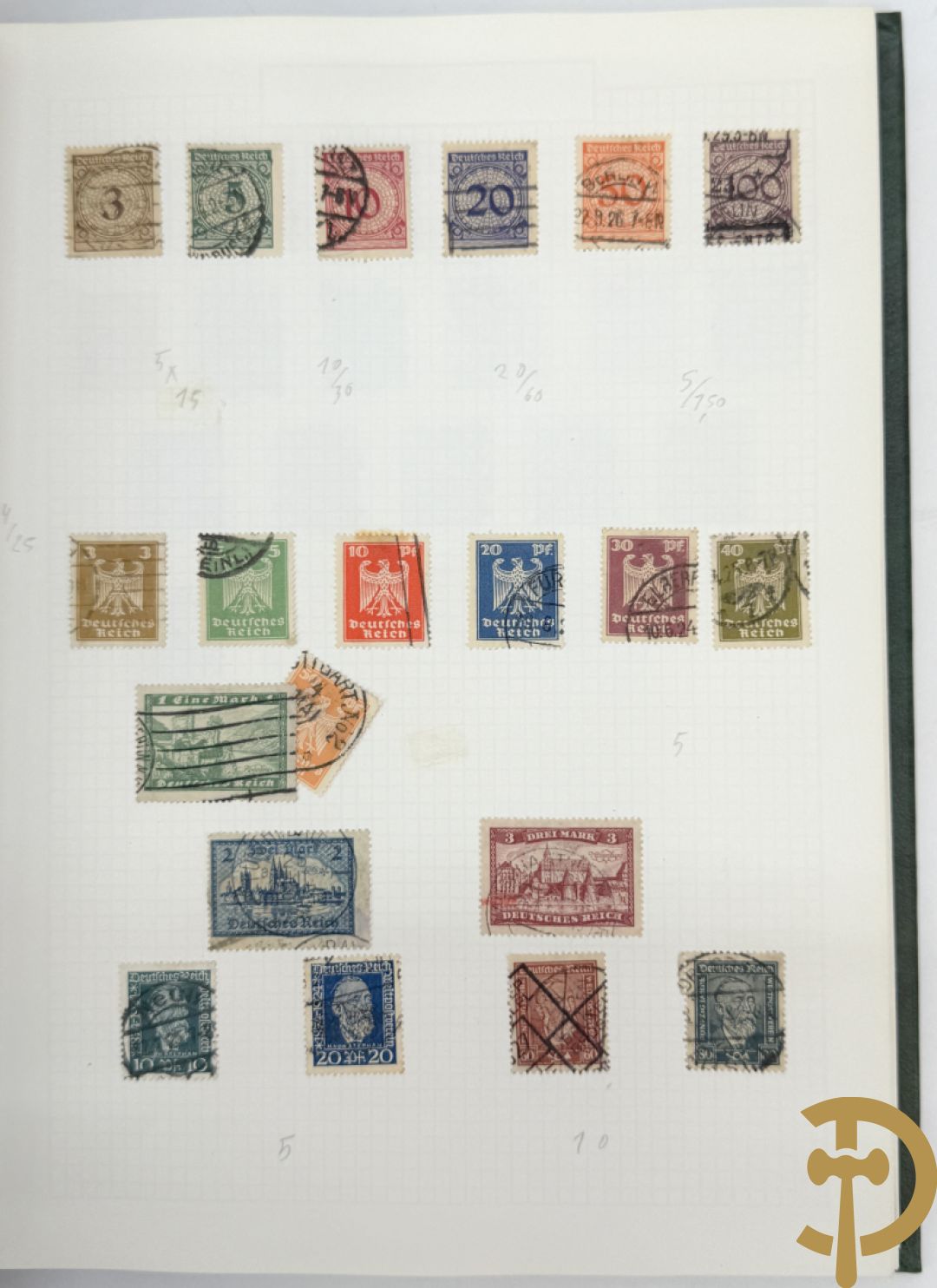 10 postzegelalbums van o.a. Duitsland, Congo, België, ... - Heel divers met veel zeldzame zegels