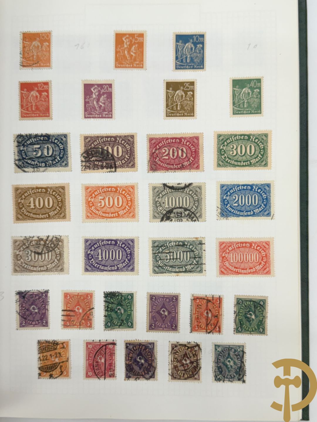 10 postzegelalbums van o.a. Duitsland, Congo, België, ... - Heel divers met veel zeldzame zegels