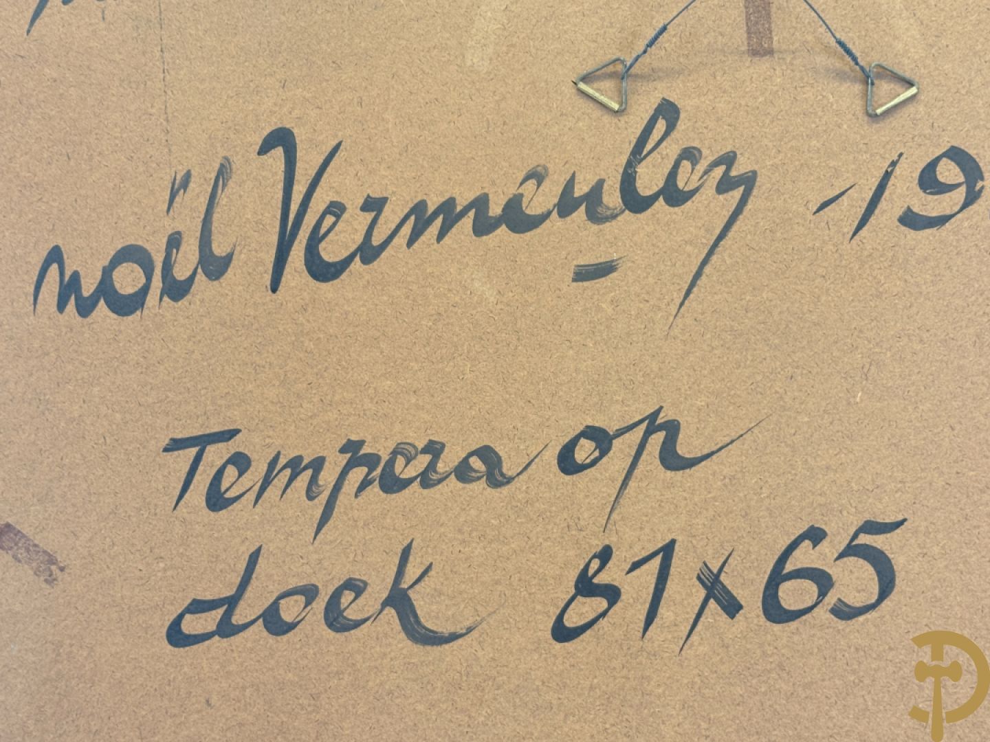 VERMEULEN N. verso getekend en gedateerd 1984 