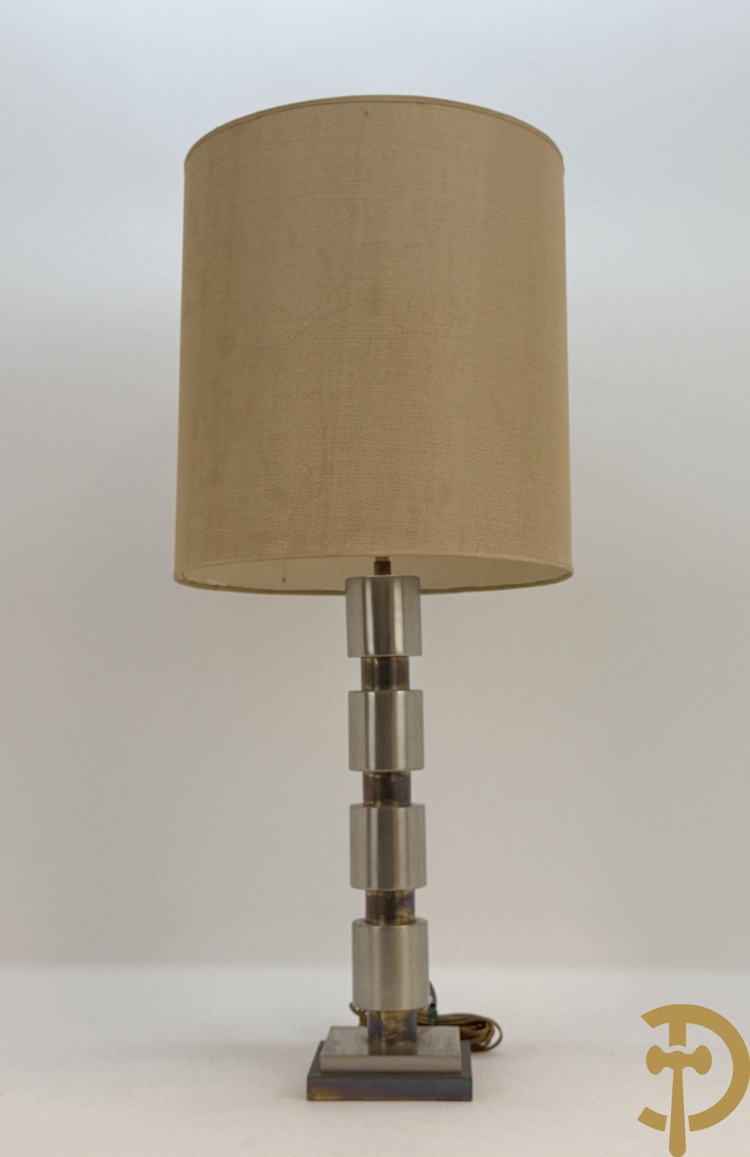 Vintage lampadaire op chromé voet