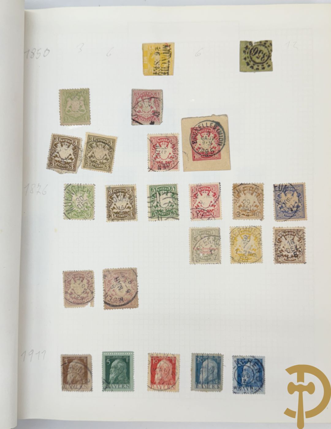 10 postzegelalbums van o.a. Duitsland, Congo, België, ... - Heel divers met veel zeldzame zegels