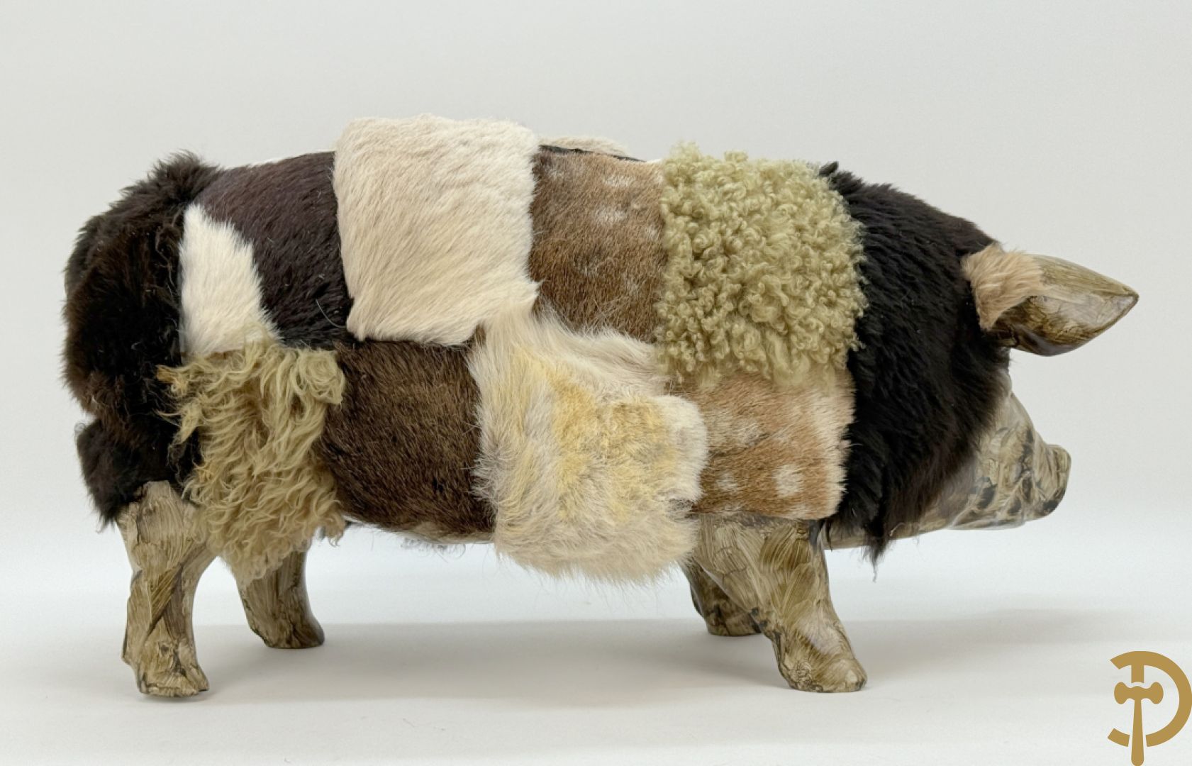 Polyester varken met wol
