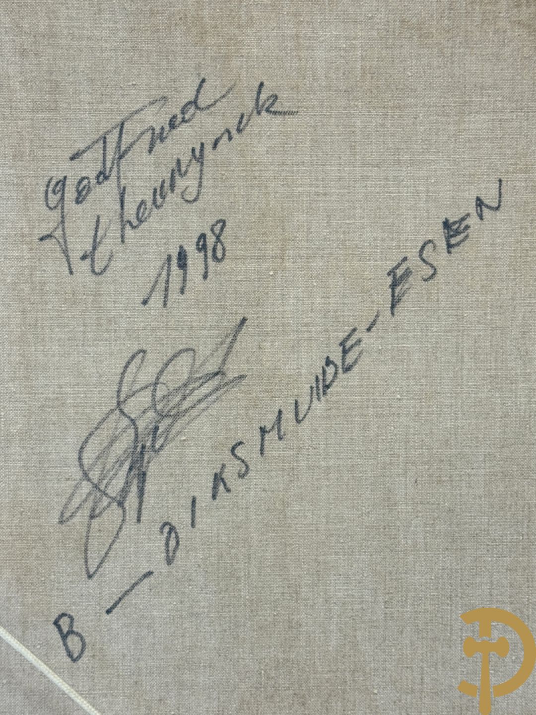 THEUNINCK Godfried getekend en verso gedateerd 1998 
