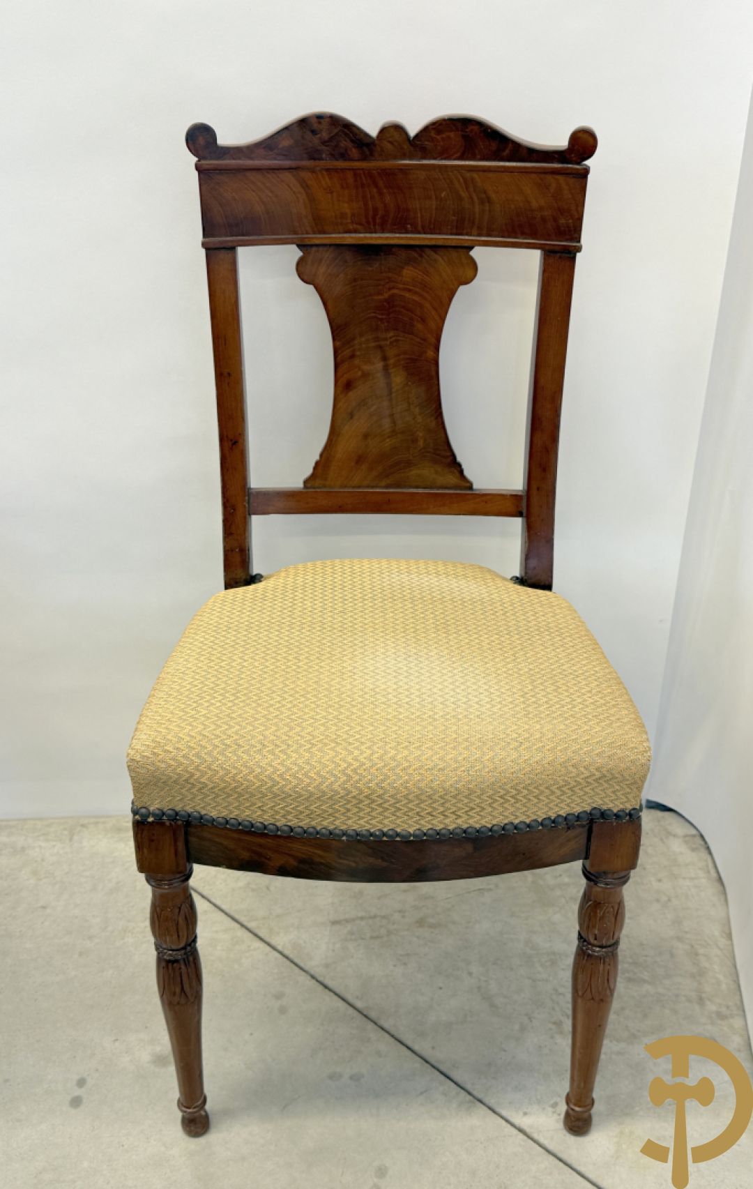 Tien mahoniehouten Charles X stoelen