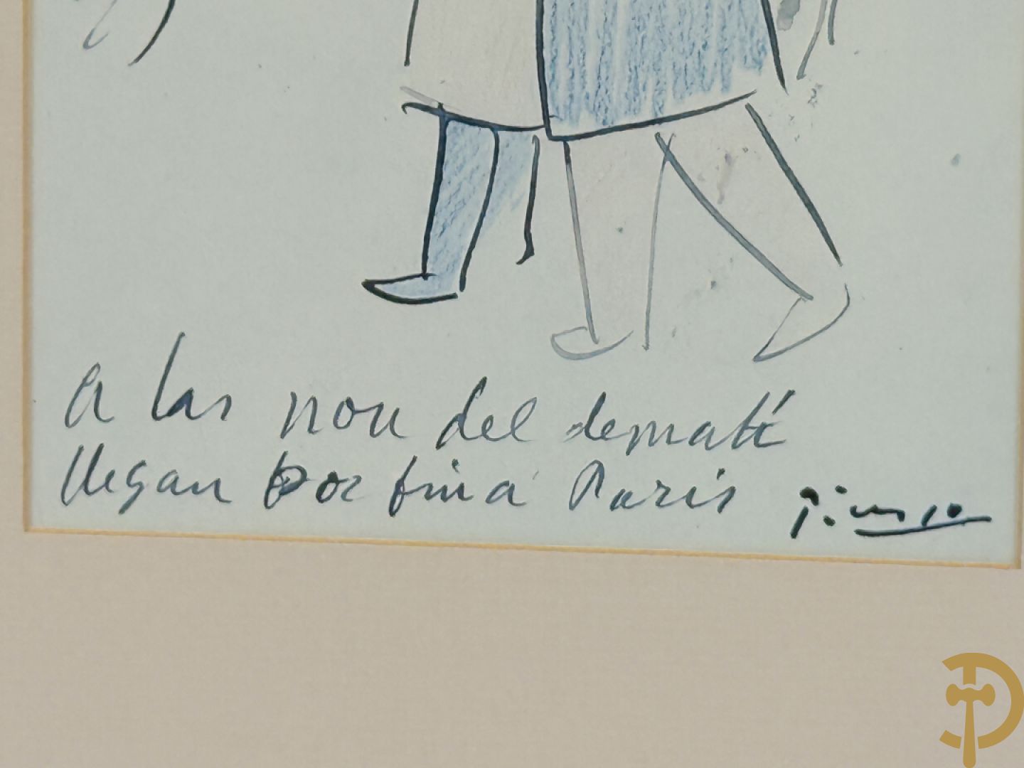PICASSO (naar) Vijf ludieke prenten met personages - seriegrafieën