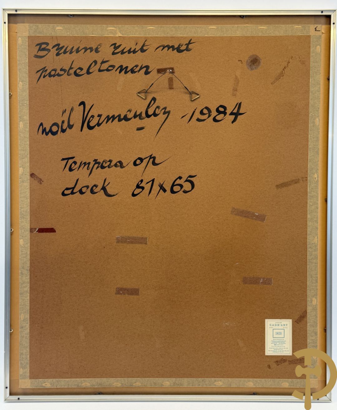 VERMEULEN N. verso getekend en gedateerd 1984 