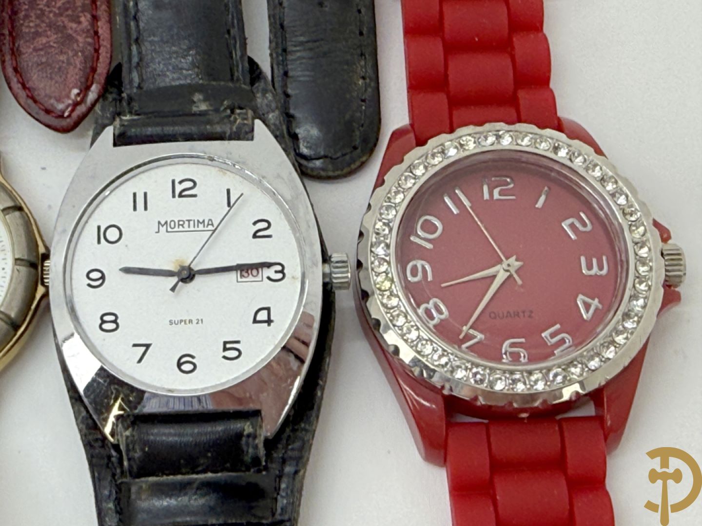 17 herenpolsbanduurwerken Tissot, Festina e.a.