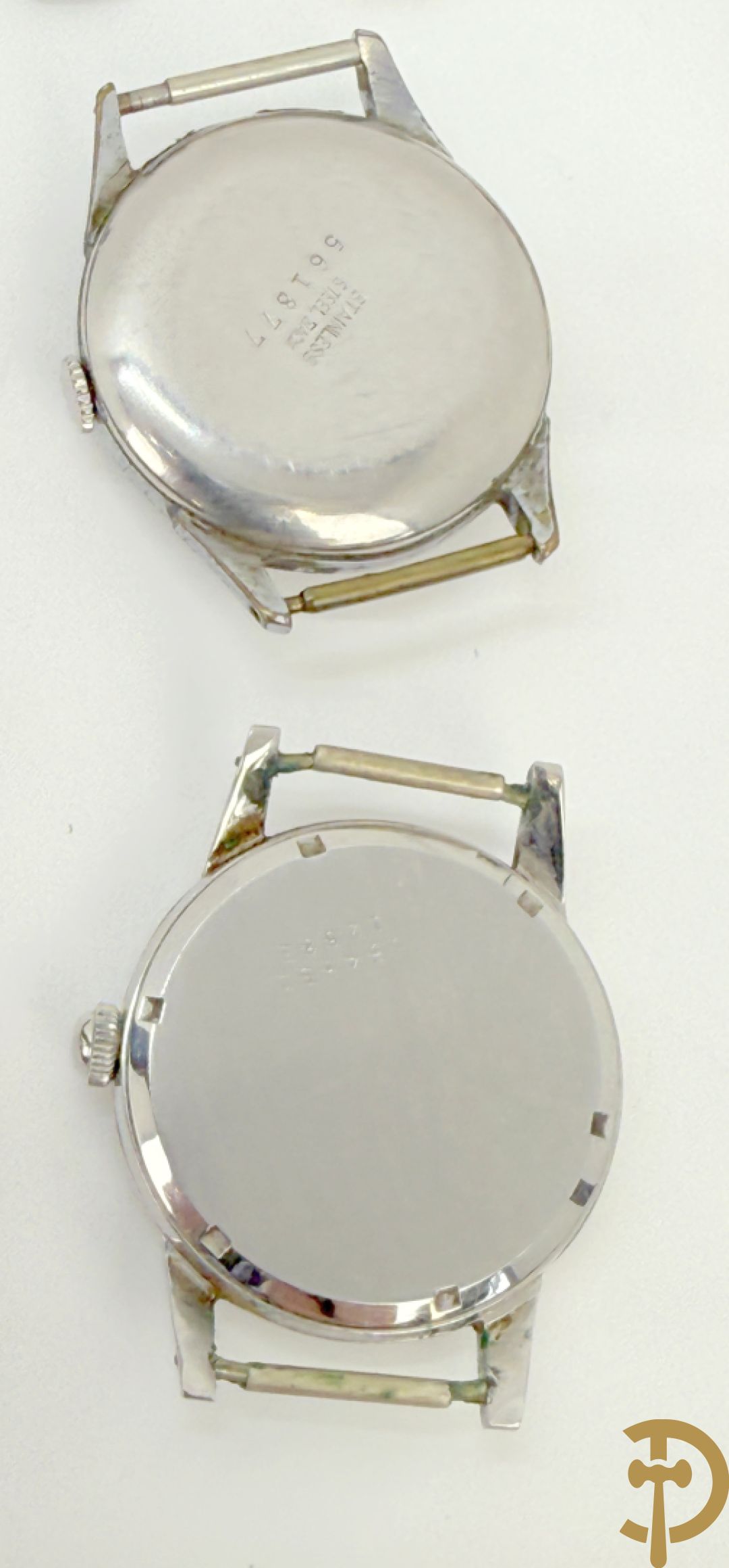 Zeventien vintage dames- en heren polsbandhorloges + 2 binnenwerken
