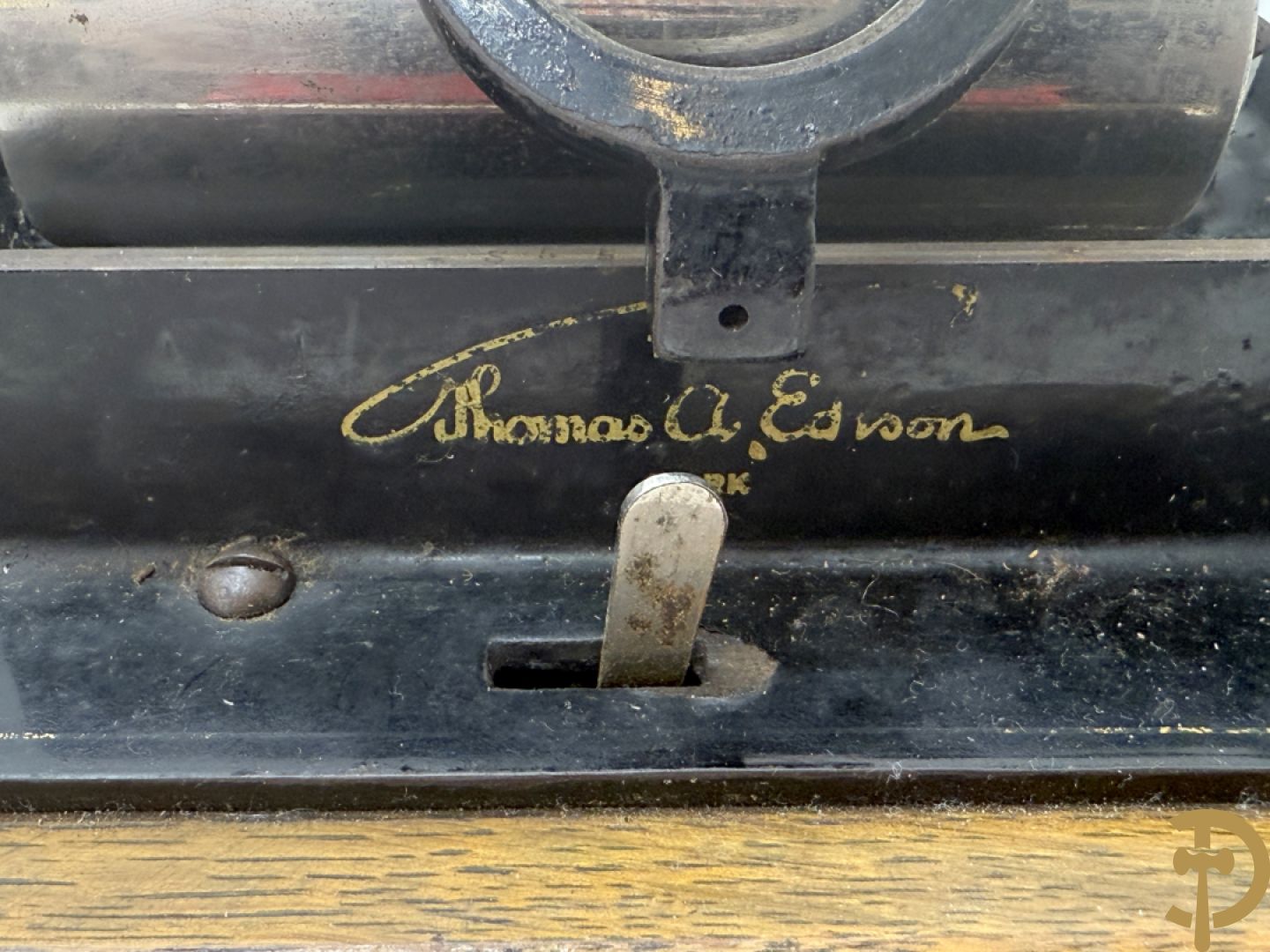 Edison Standard fonograaf met 2 hoorns en rollen (zonder naald)