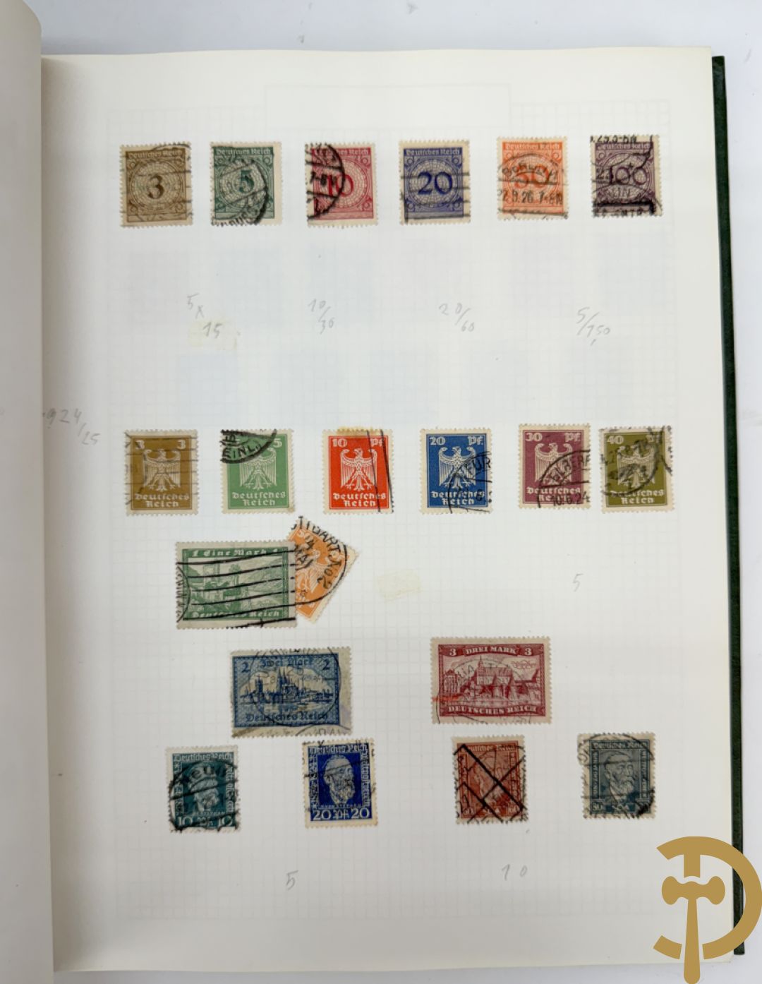 10 postzegelalbums van o.a. Duitsland, Congo, België, ... - Heel divers met veel zeldzame zegels