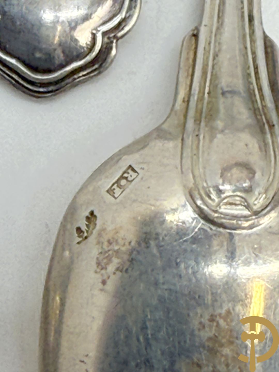 11 massief zilveren ijslepels + 6 koffielepels in massief zilver