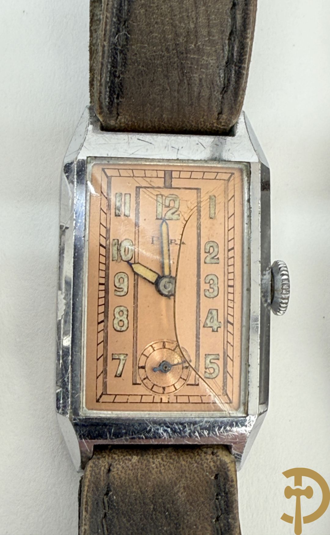 Zeventien vintage dames- en heren polsbandhorloges + 2 binnenwerken
