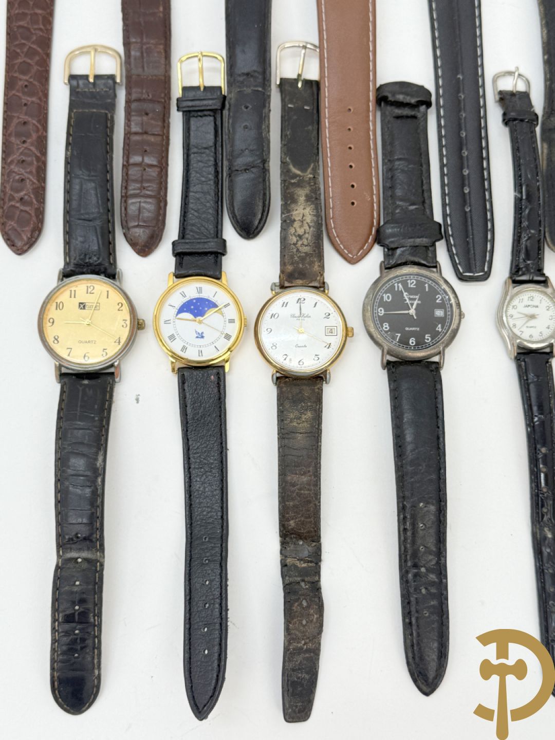 17 herenpolsbanduurwerken Tissot, Festina e.a.
