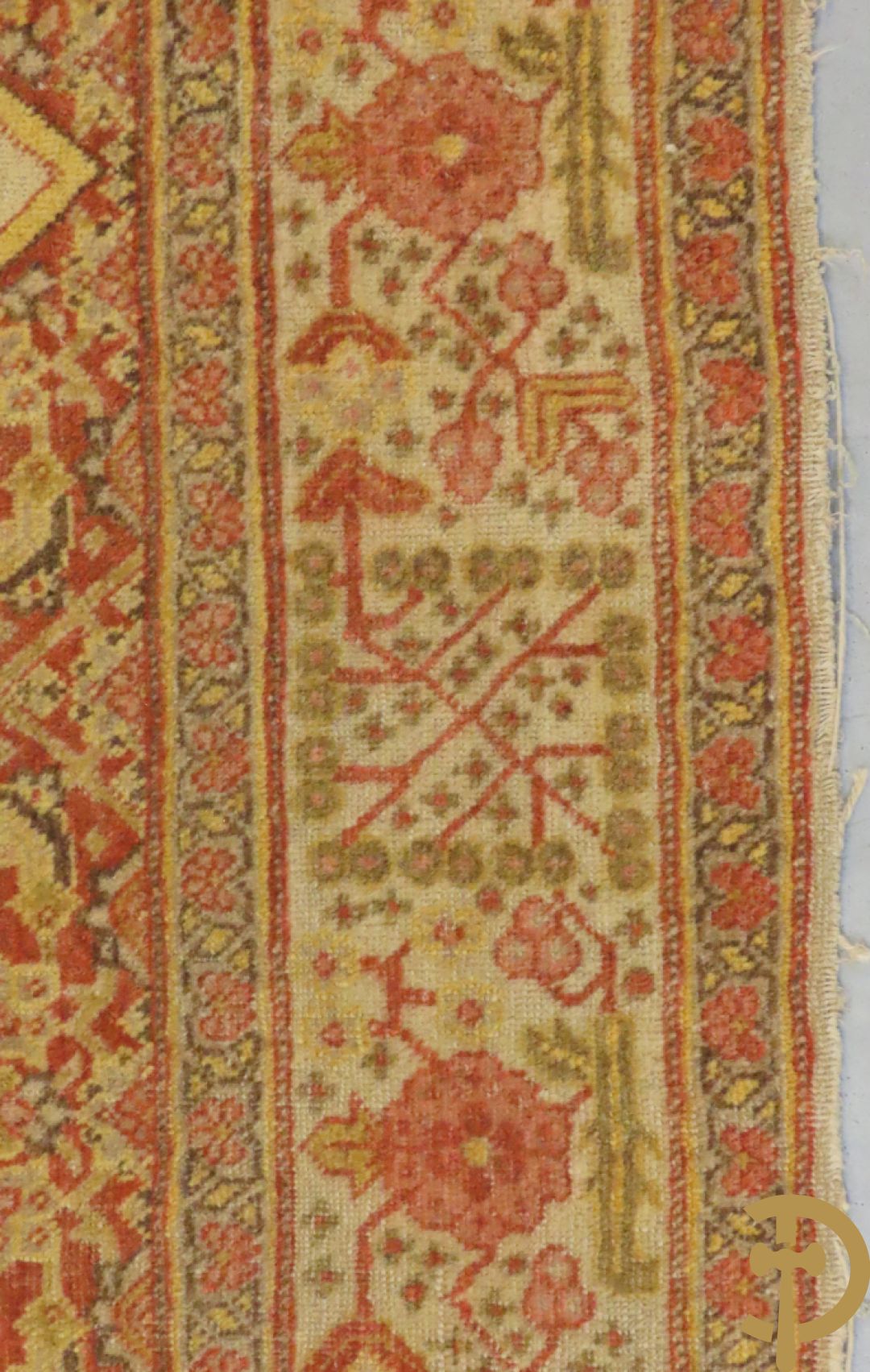 Perzisch handgeknoopt tapijt Tabriz Djaffer atelier (Maitre Djaffer) linnen en katoen, laat 19e