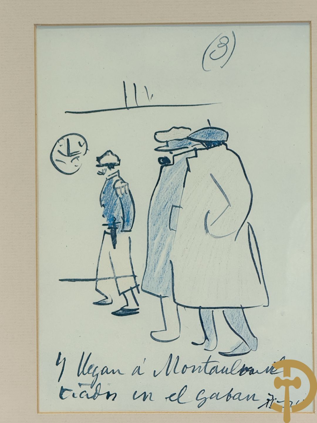 PICASSO (naar) Vijf ludieke prenten met personages - seriegrafieën