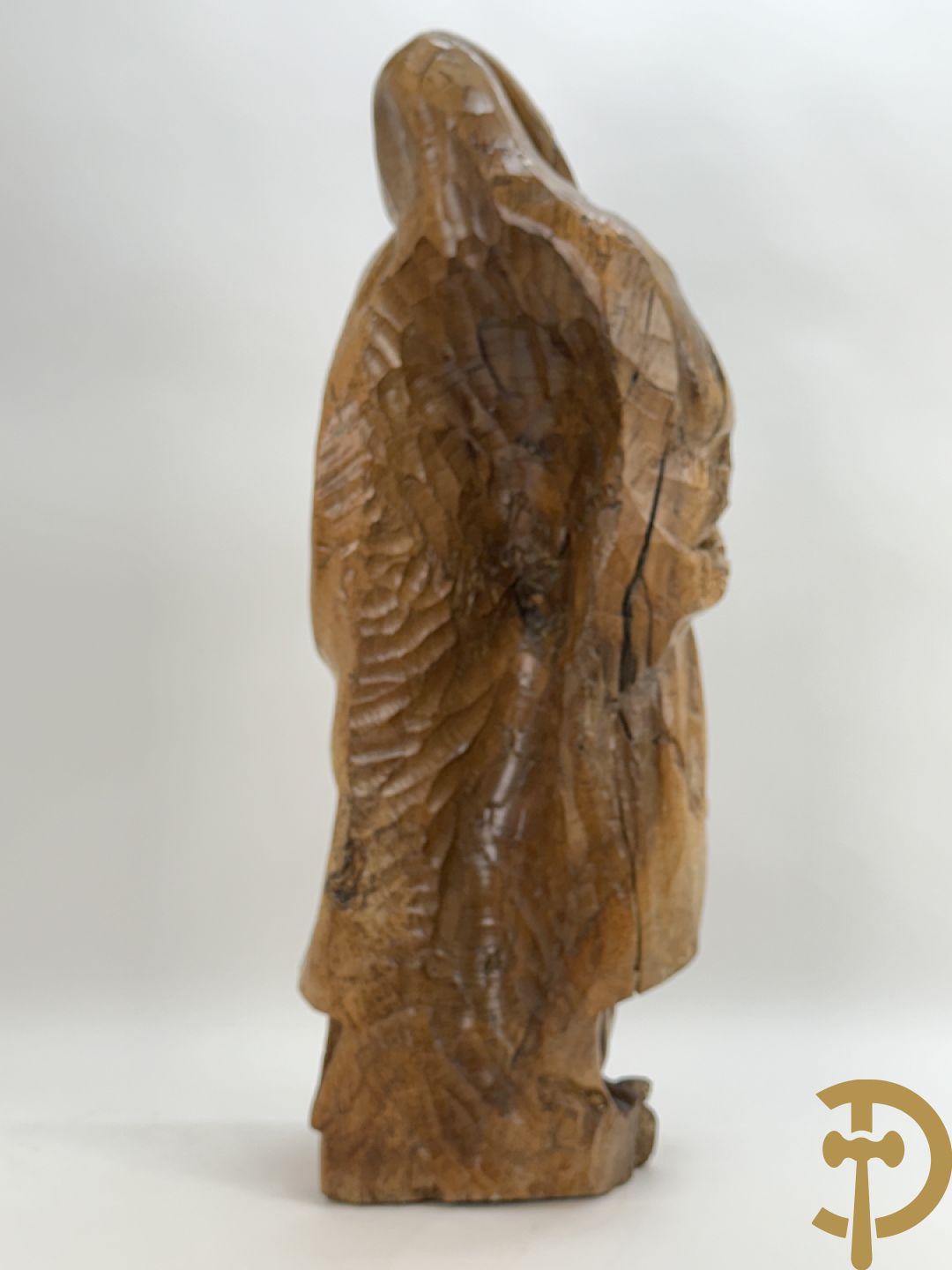 Houtgesculpteerd Mariabeeld, 18e