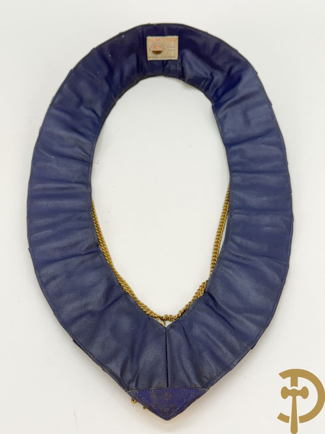 Halsband van de Vrijmetselarij met koperen ornamenten, Sint Marks Lodge, nummer 7311 GLE (Birmingham)