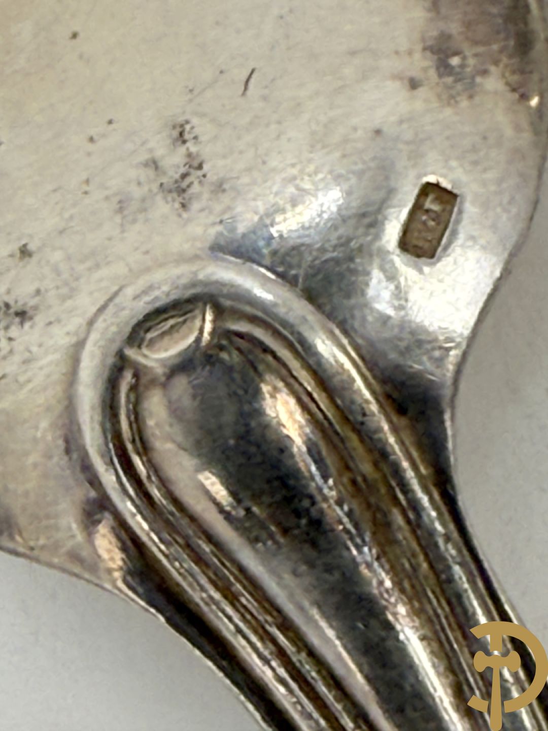 11 massief zilveren ijslepels + 6 koffielepels in massief zilver