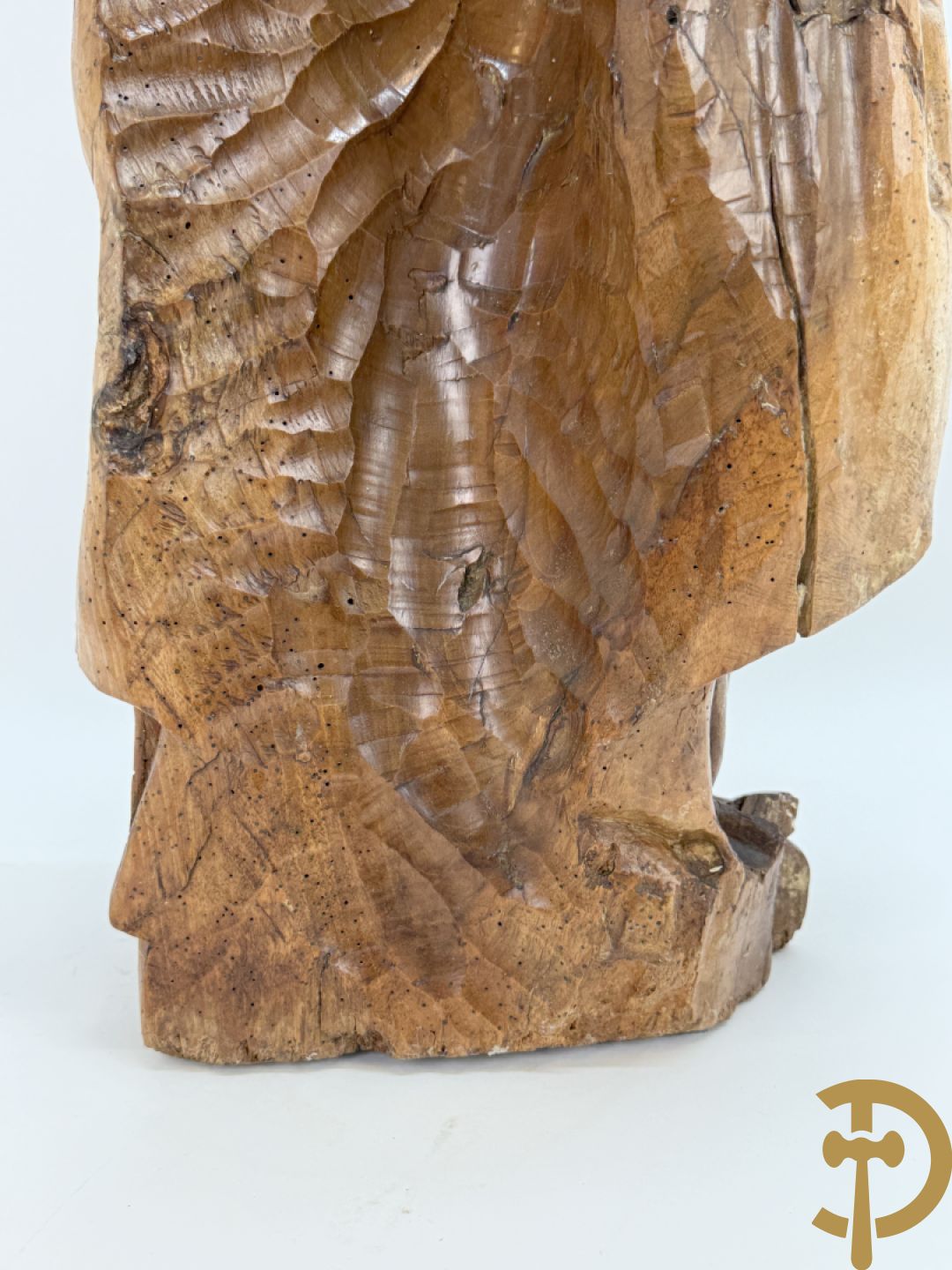 Houtgesculpteerd Mariabeeld, 18e