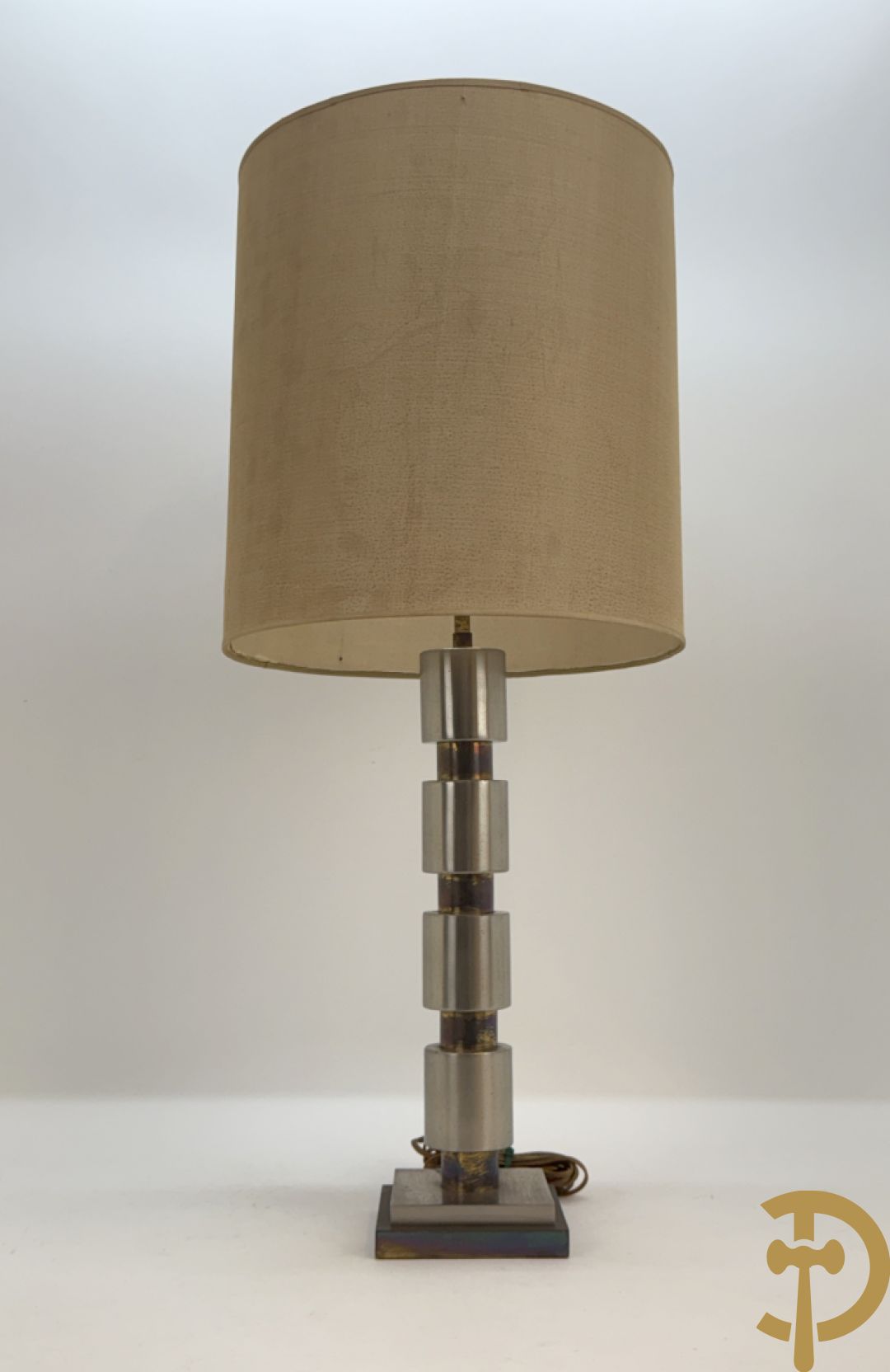 Vintage lampadaire op chromé voet