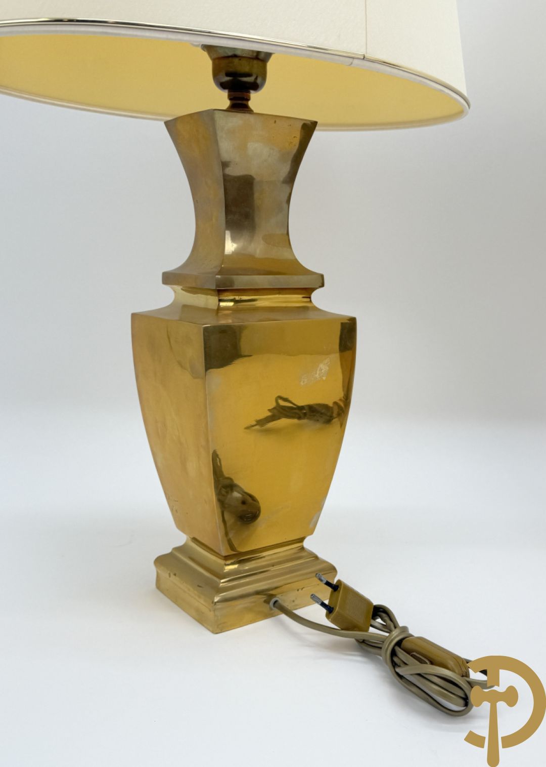 Paar koperen vintage lampadaires, jaren 