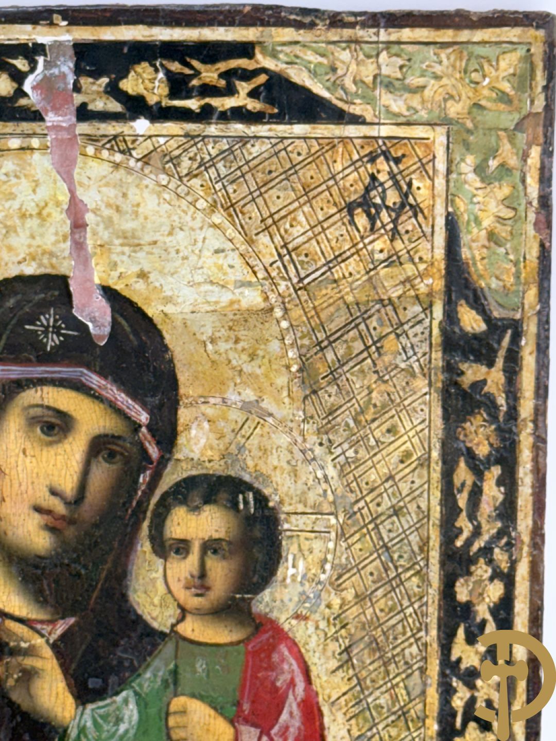 Russische ikoon Madonna met kind