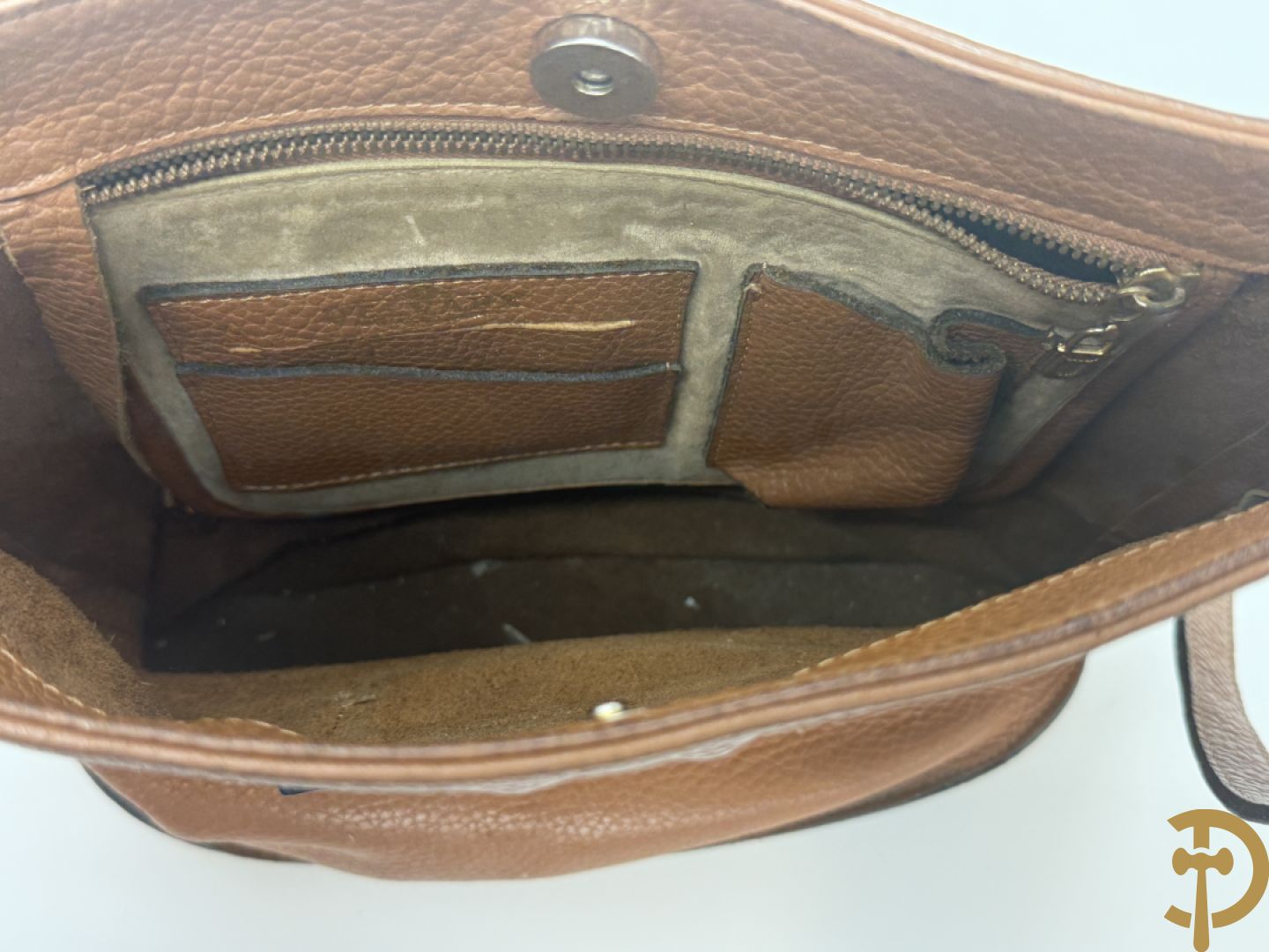 Zwarte en cognackleurige replica Delvaux handtassen
