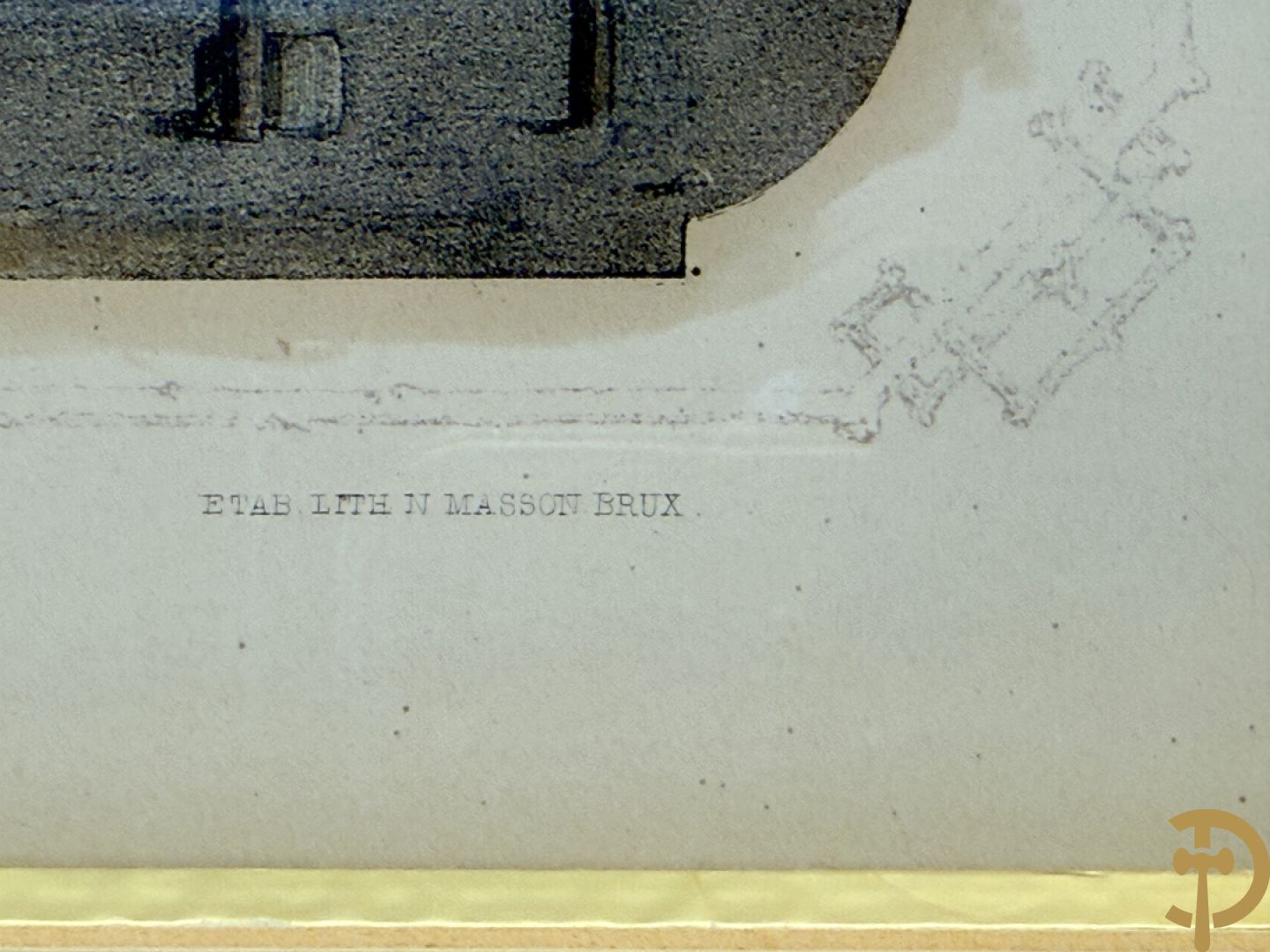 BORREMANS H. (4 stuks) en BUFFA (2 stuks) en CARSE (1 stuk) van - Zeven ingekleurde gravures van Oostende met o.a. Kursaal, vuurtoren, station en pier