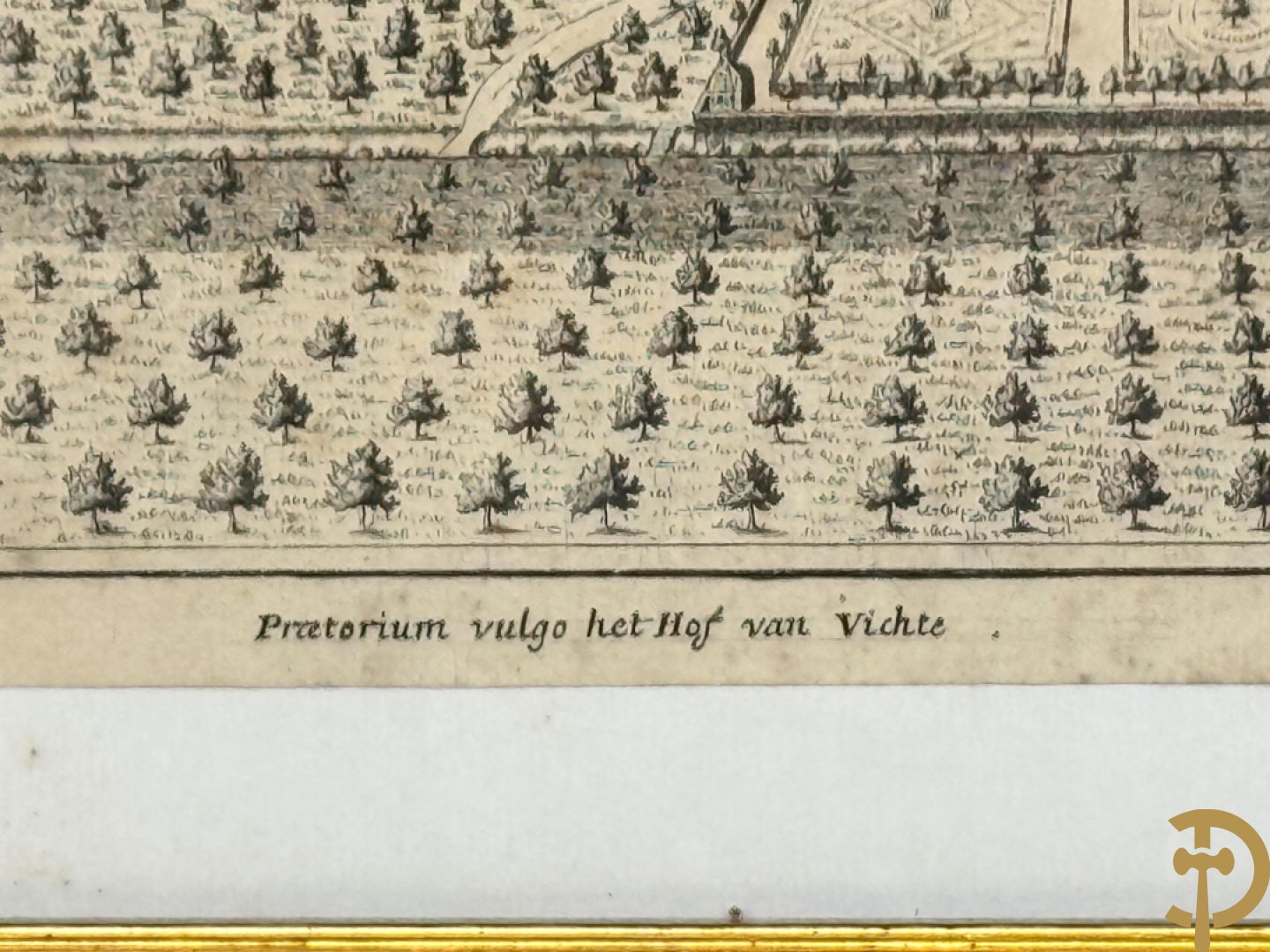 Drie oude kaarten van kasteelzichten : Demoude, d
