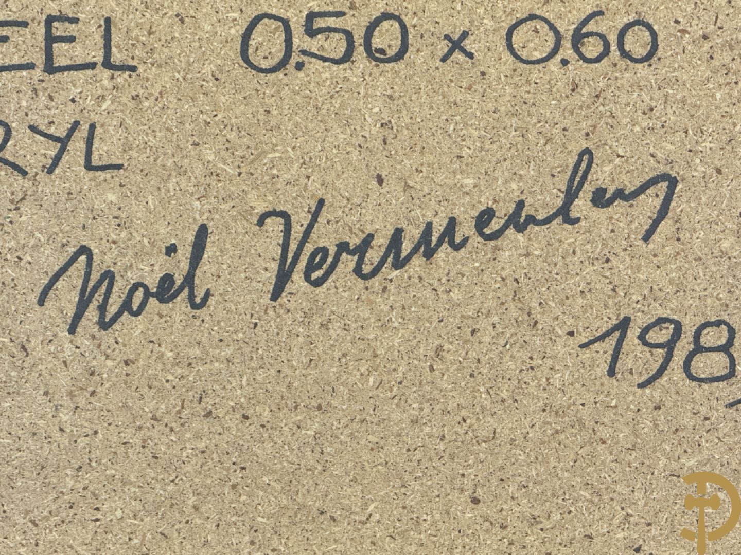 VERMEULEN N. verso getekend en gedateerd 1989 