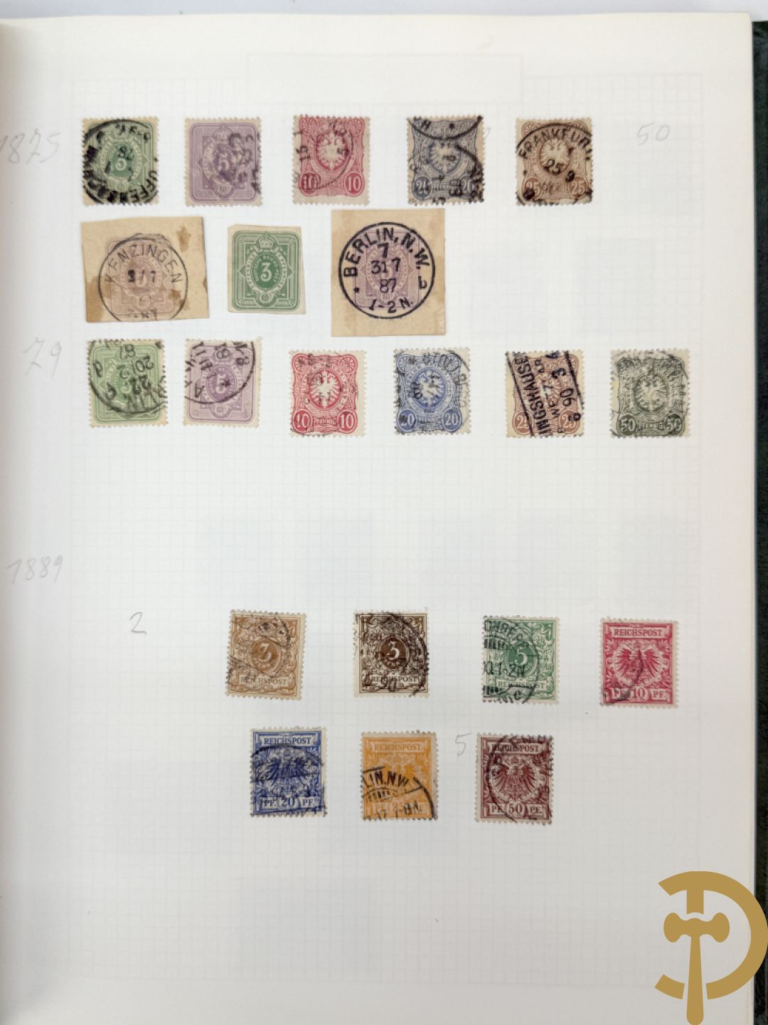 10 postzegelalbums van o.a. Duitsland, Congo, België, ... - Heel divers met veel zeldzame zegels