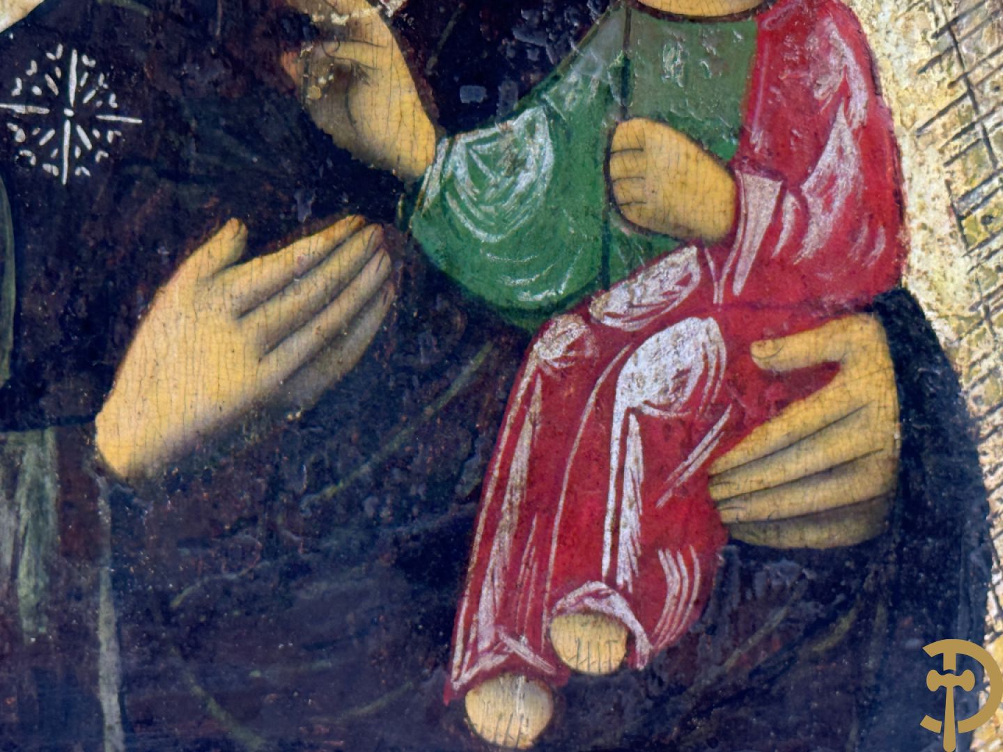 Russische ikoon Madonna met kind