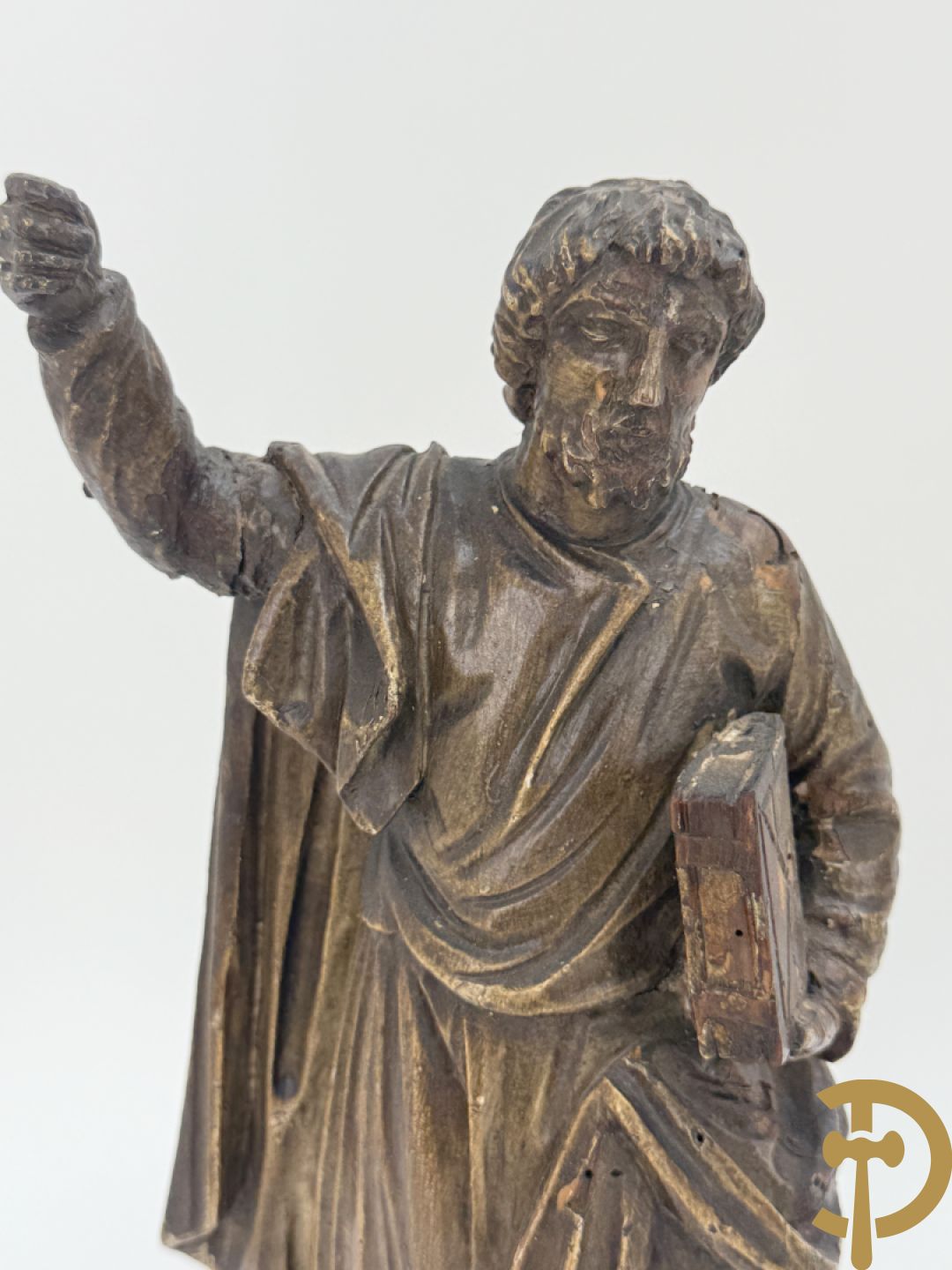 Paar houtsculpturen van evangelisten