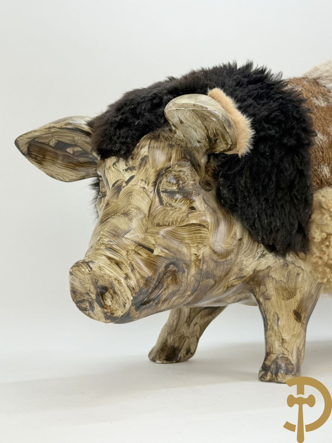 Polyester varken met wol