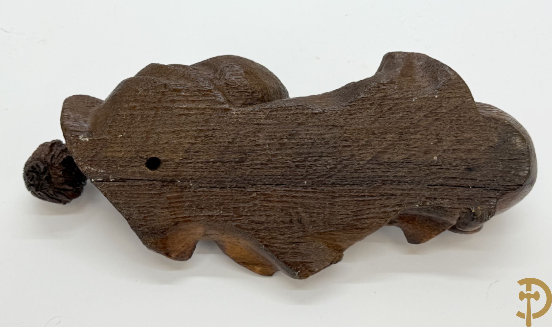 Eikenhouten verweerde houtsculptuur 