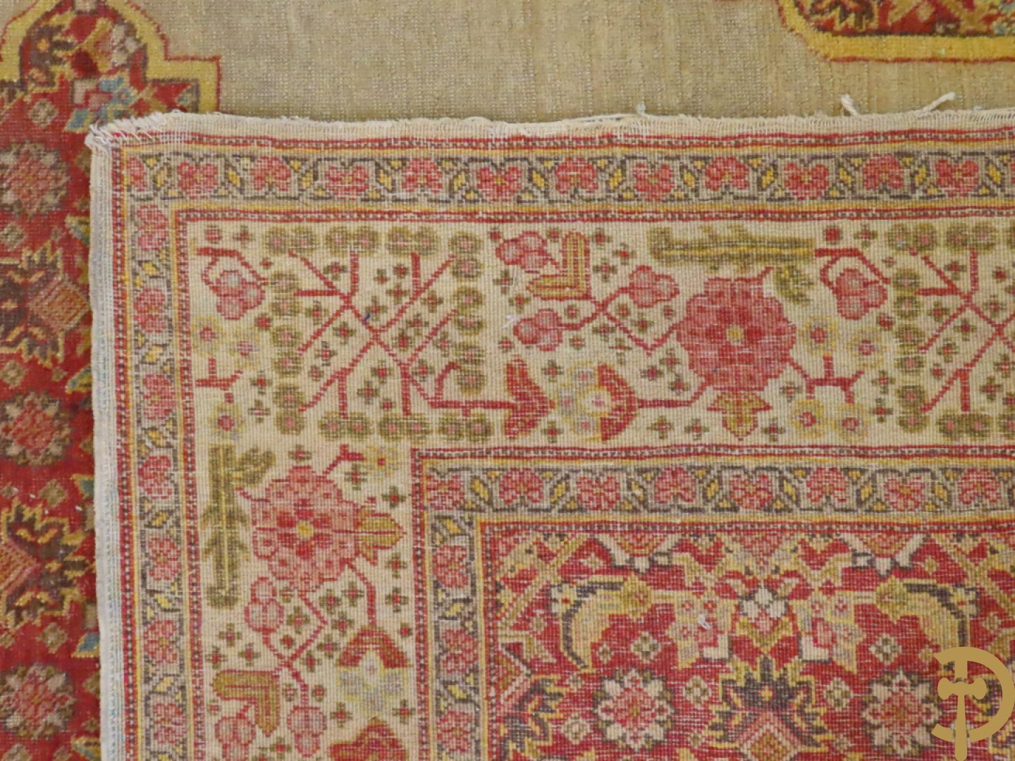 Perzisch handgeknoopt tapijt Tabriz Djaffer atelier (Maitre Djaffer) linnen en katoen, laat 19e