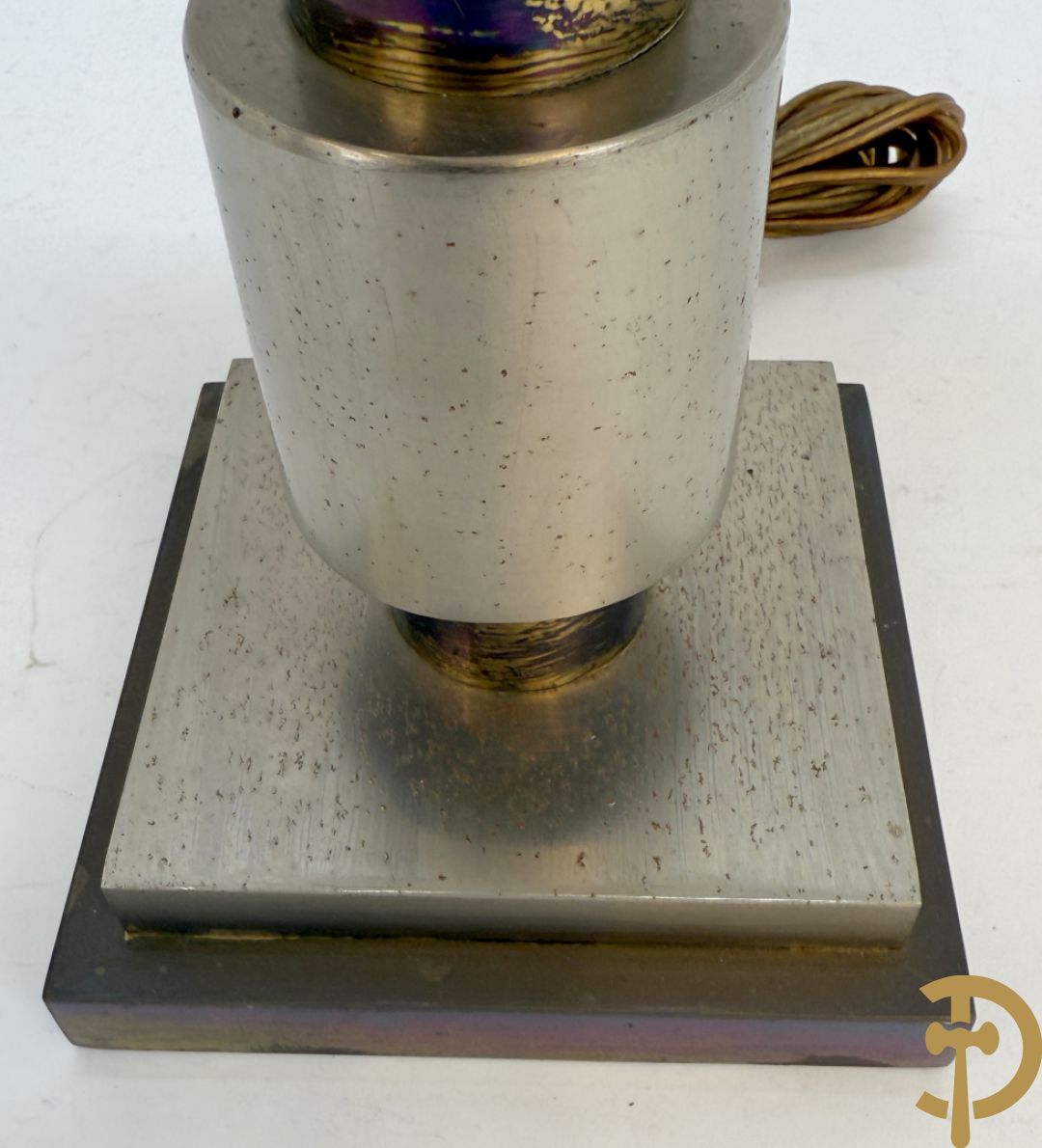 Vintage lampadaire op chromé voet