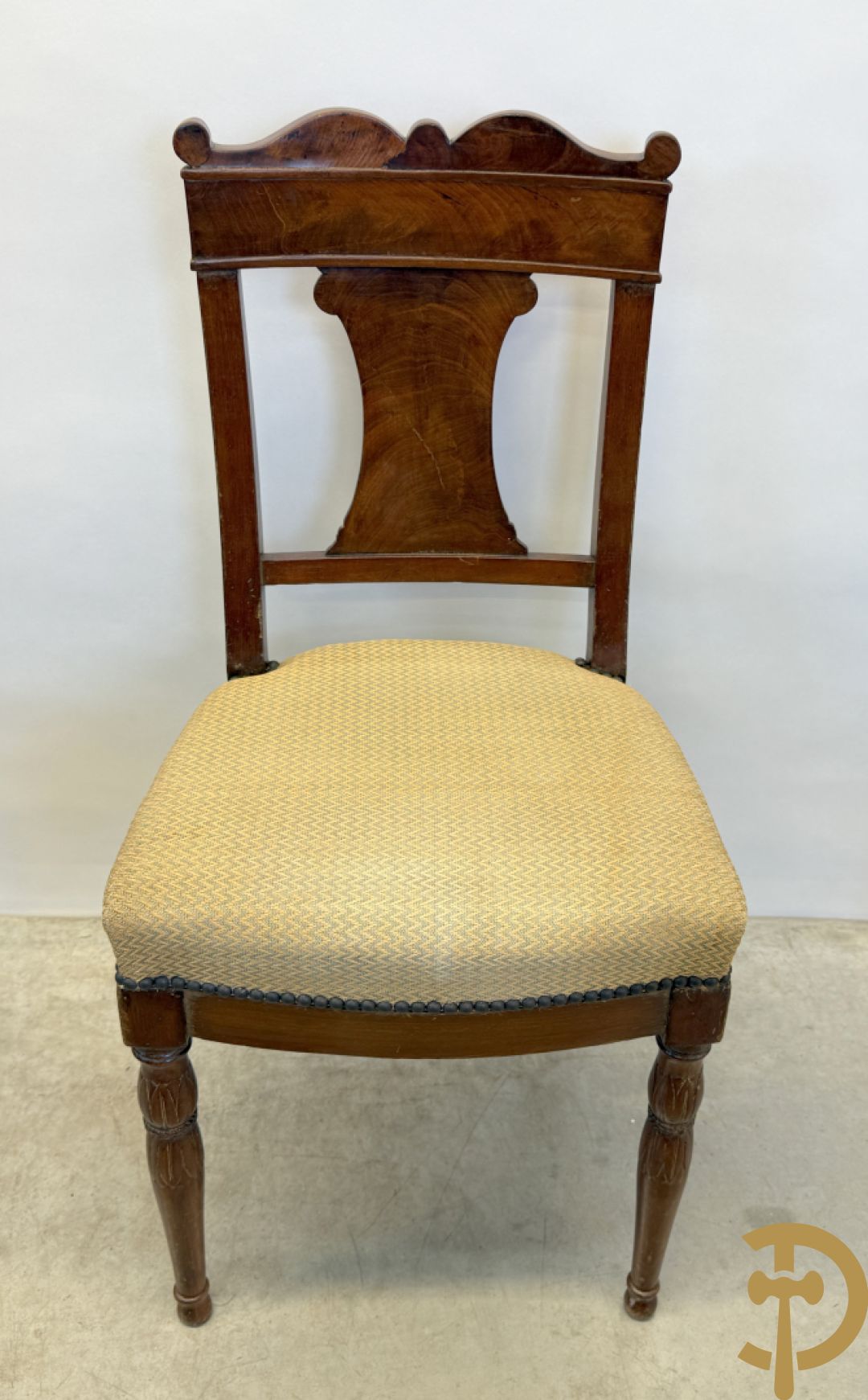 Tien mahoniehouten Charles X stoelen