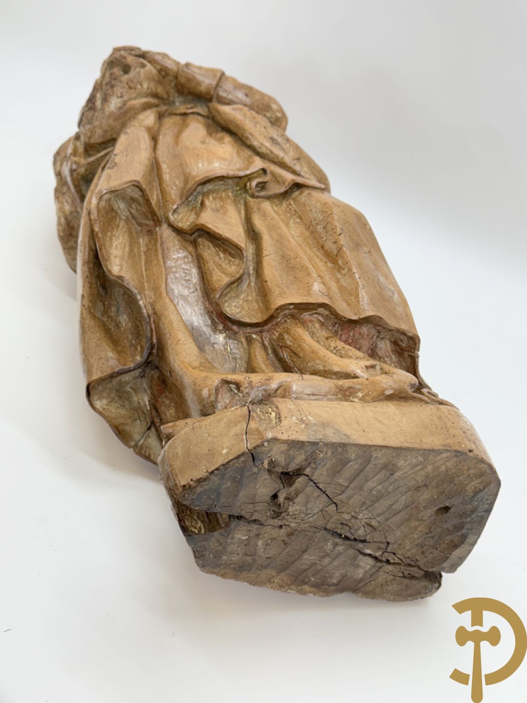 Houtgesculpteerd Mariabeeld, 18e