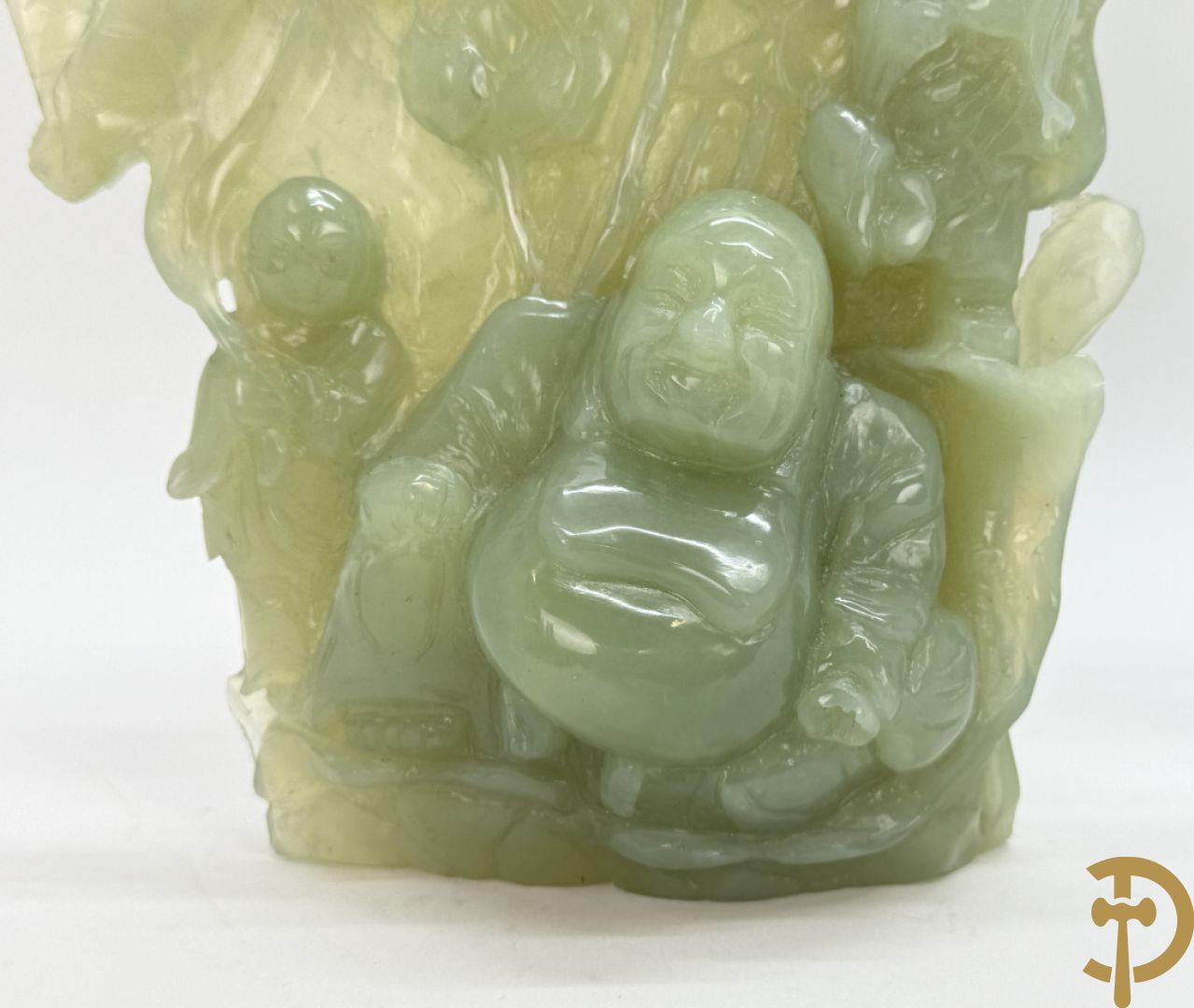 Aziatische sculptuur in jadeiet 
