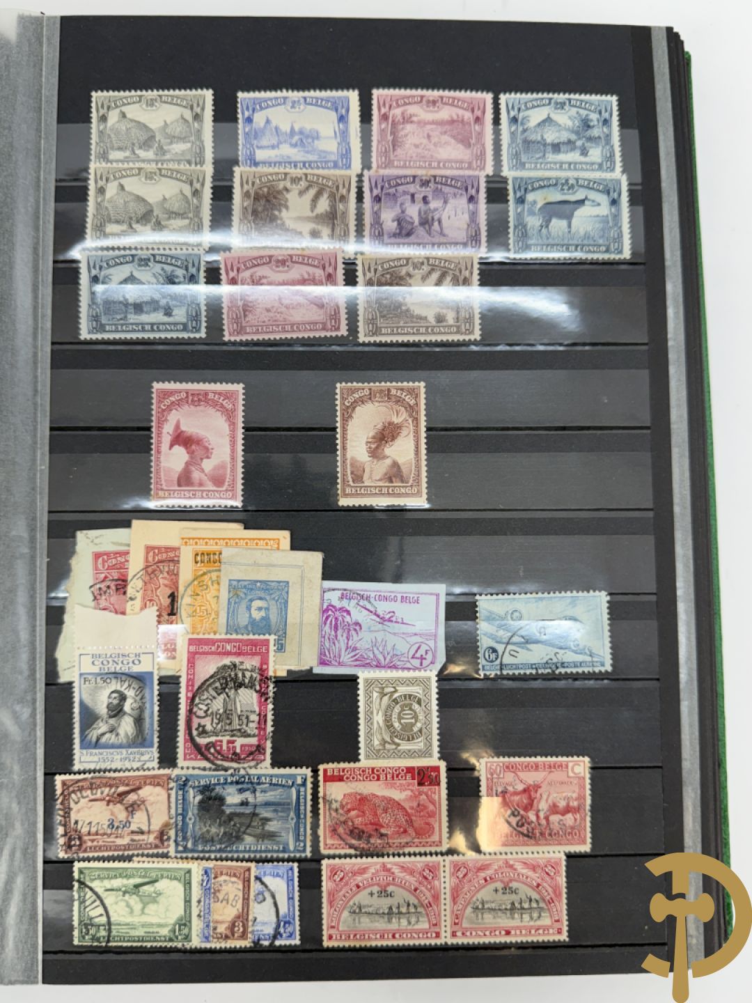 10 postzegelalbums van o.a. Duitsland, Congo, België, ... - Heel divers met veel zeldzame zegels