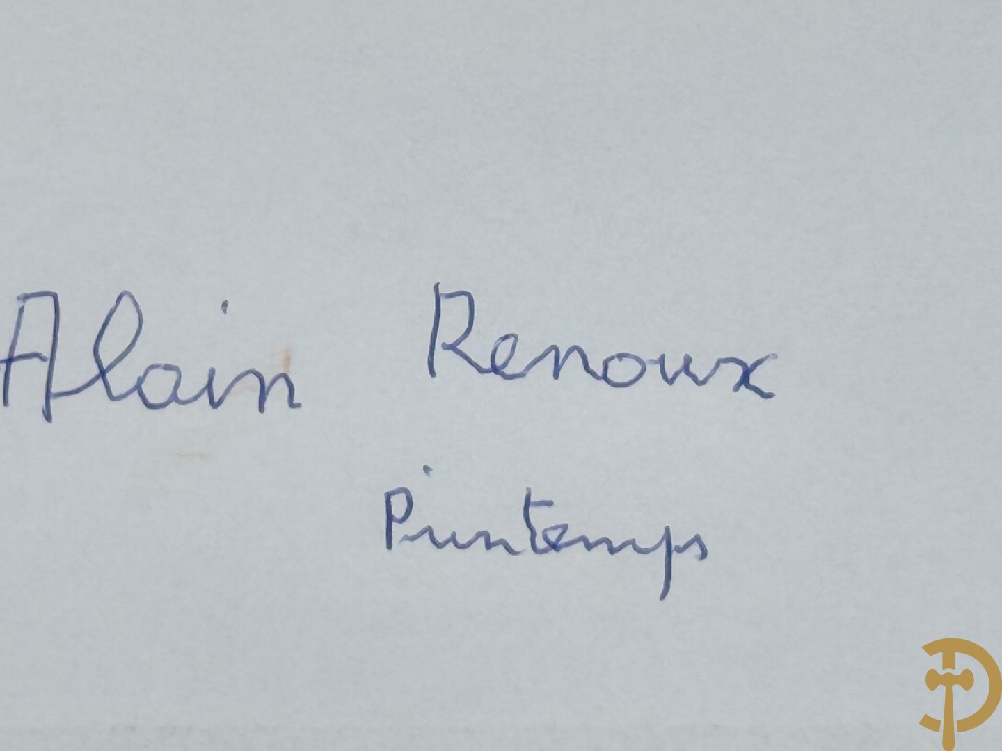 RENOUX Alain getekend 