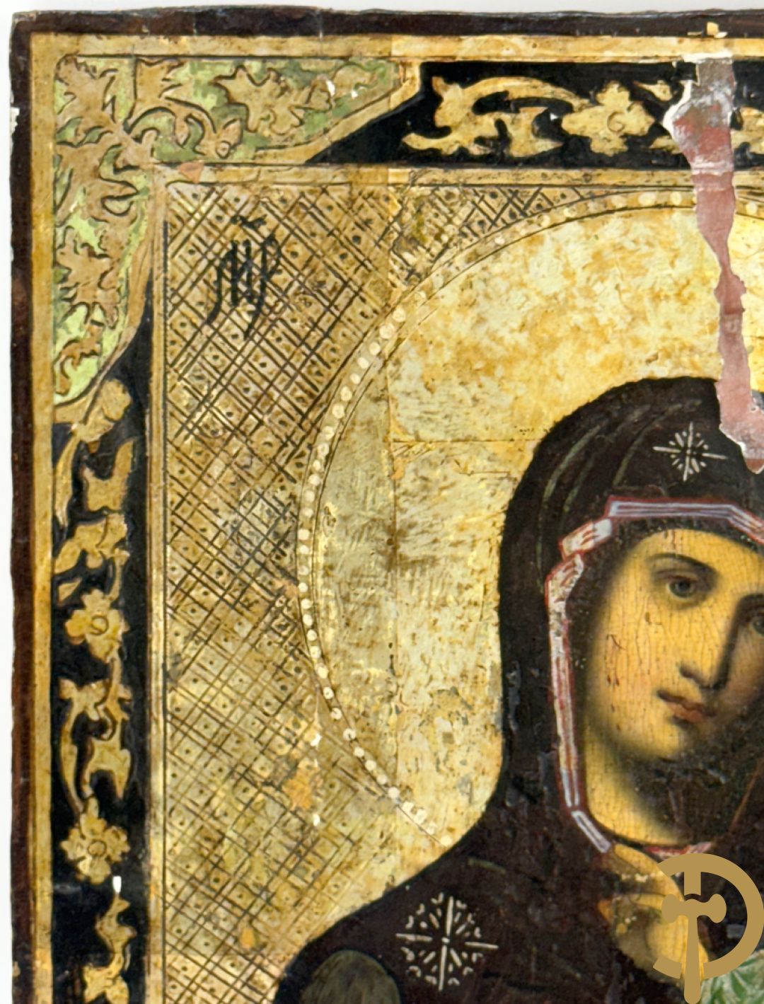 Russische ikoon Madonna met kind