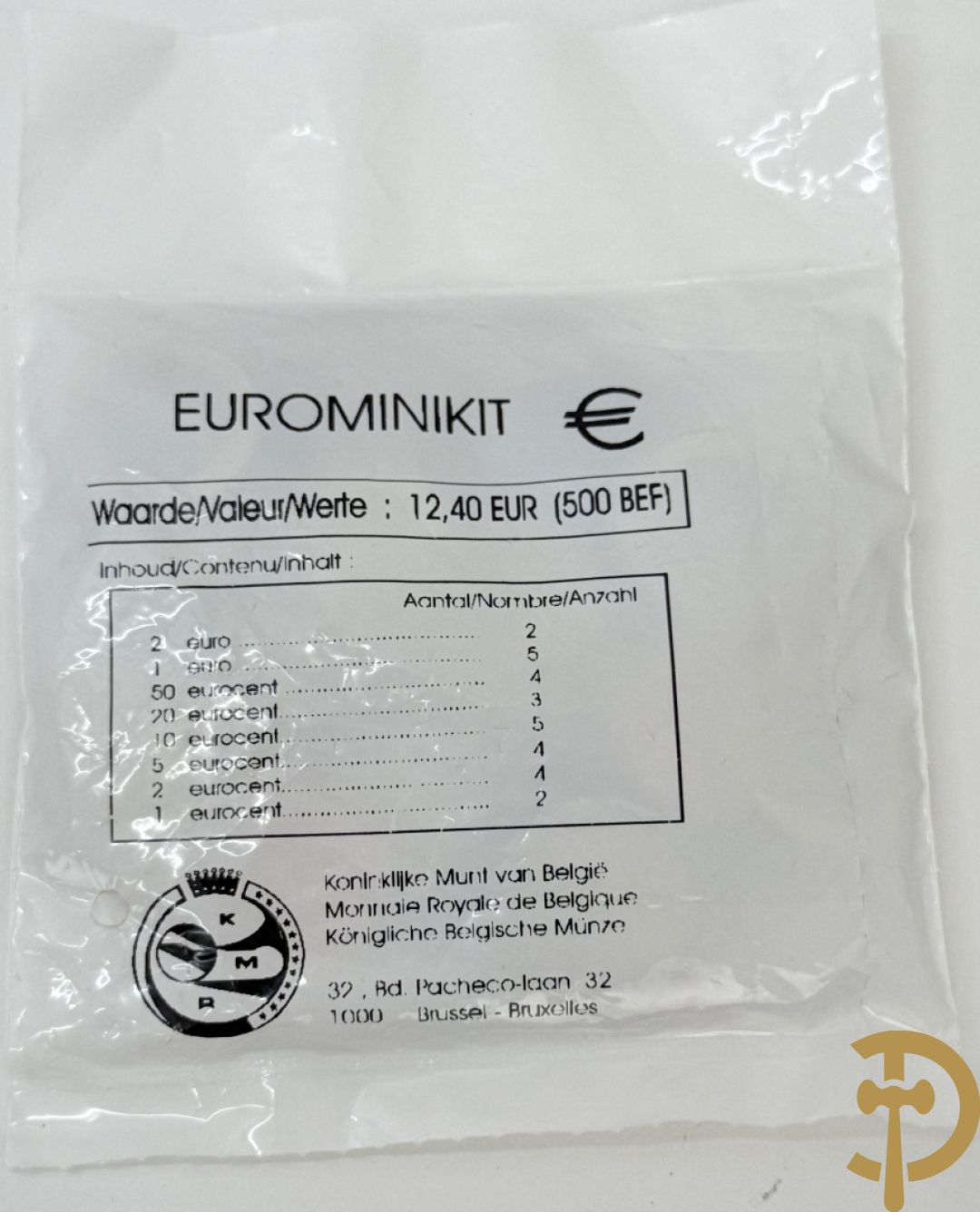Verzameling munten Belgisch, Duits en Frans + verzamelmapje munten met Dirk Frimout uit 1992 + ingepakte eerste euro minikit + oude bankbiljetten van Frankrijk en België